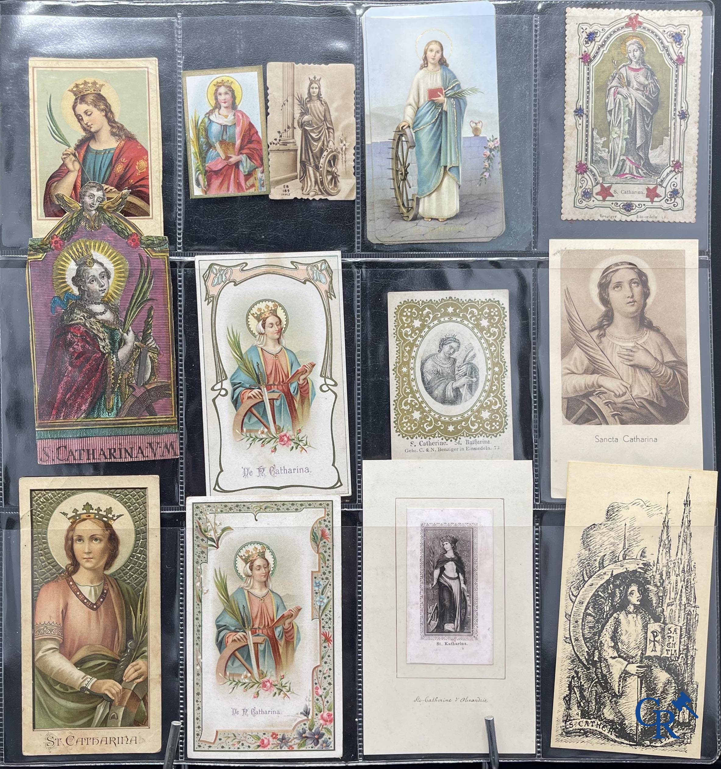 Sainte Catherine, Collection intéressante comprenant des images pieuses, canivets et des estampes de dévotion, etc. XVIIIe-XIXe et XXème siècles.