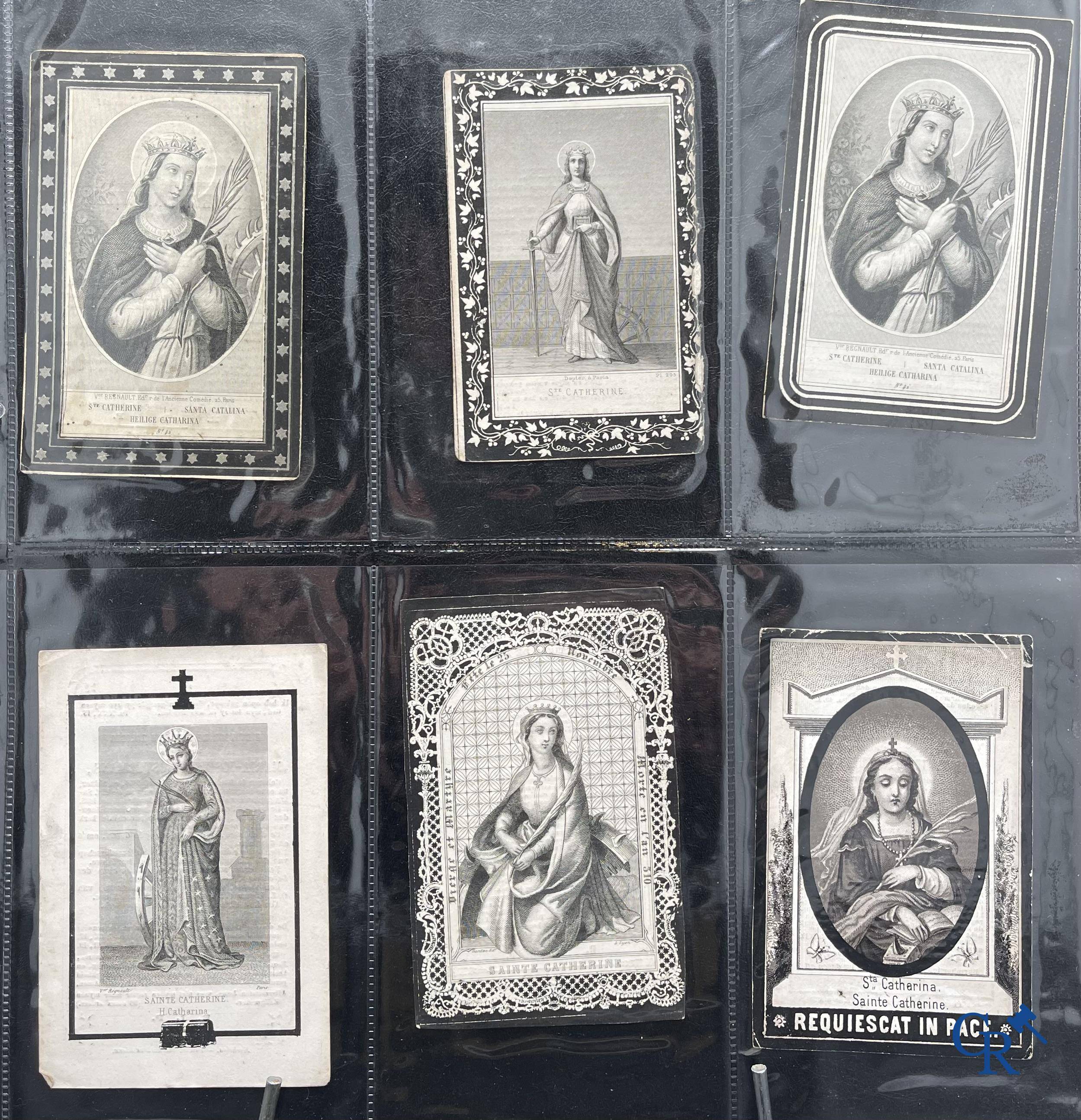 Sainte Catherine, Collection intéressante comprenant des images pieuses, canivets et des estampes de dévotion, etc. XVIIIe-XIXe et XXème siècles.