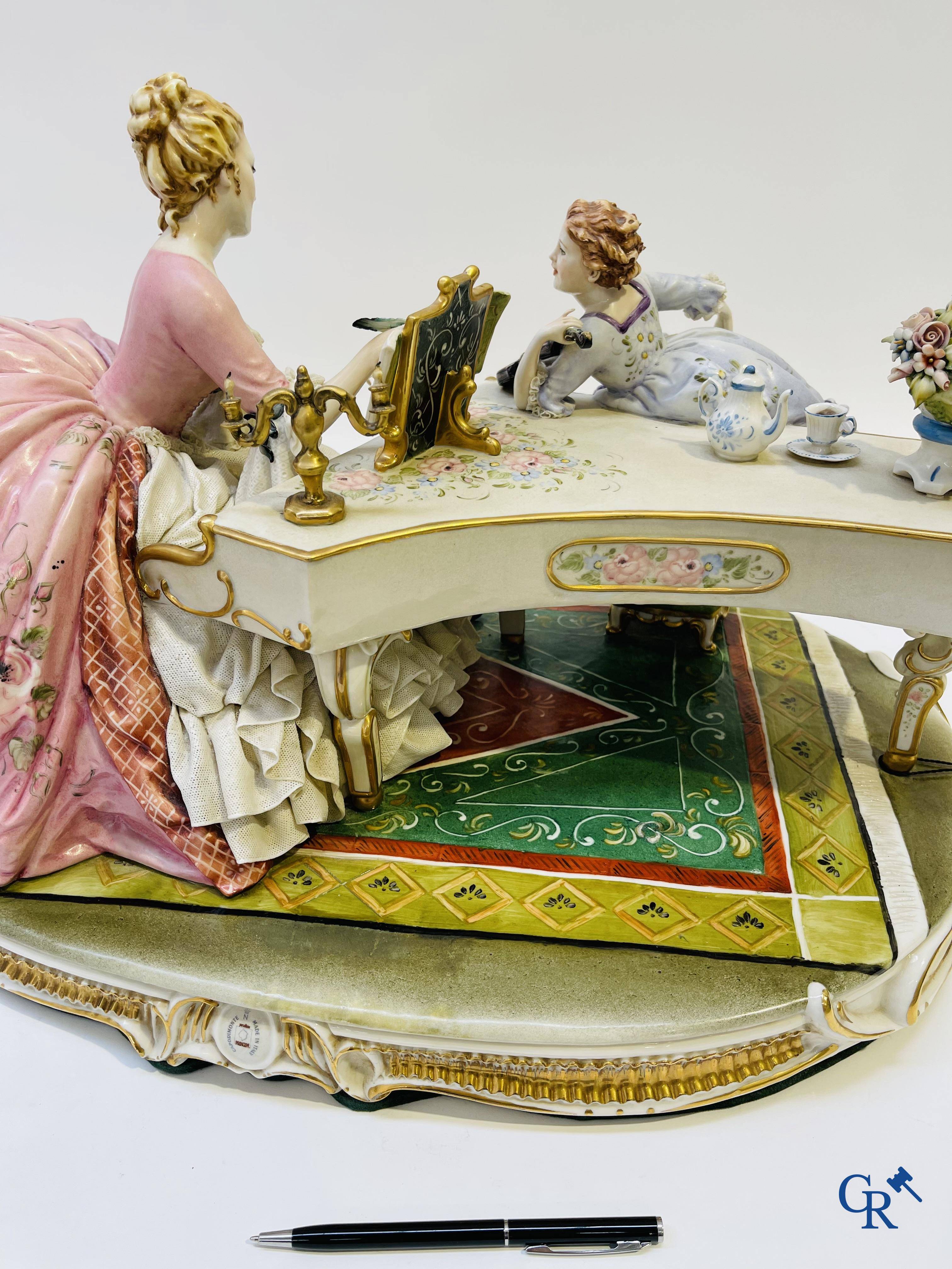 Porcelain: Capodimonte: Luciano Cazzola: “The music lesson.”