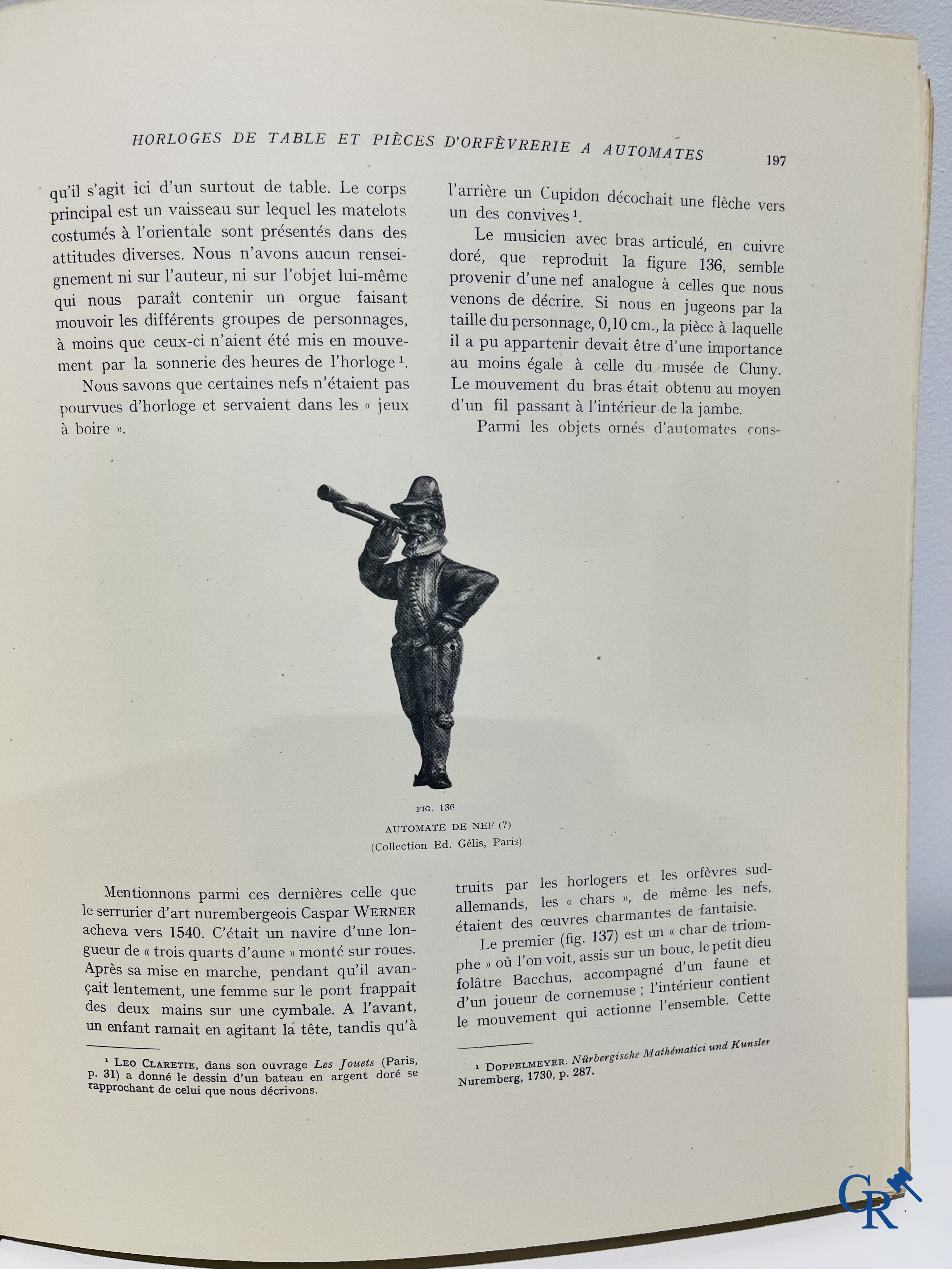 Automaten. Zeldzame uitgave van "Le monde des automates." Alfred Chapuis et Edouard Gélis. Paris 1928.