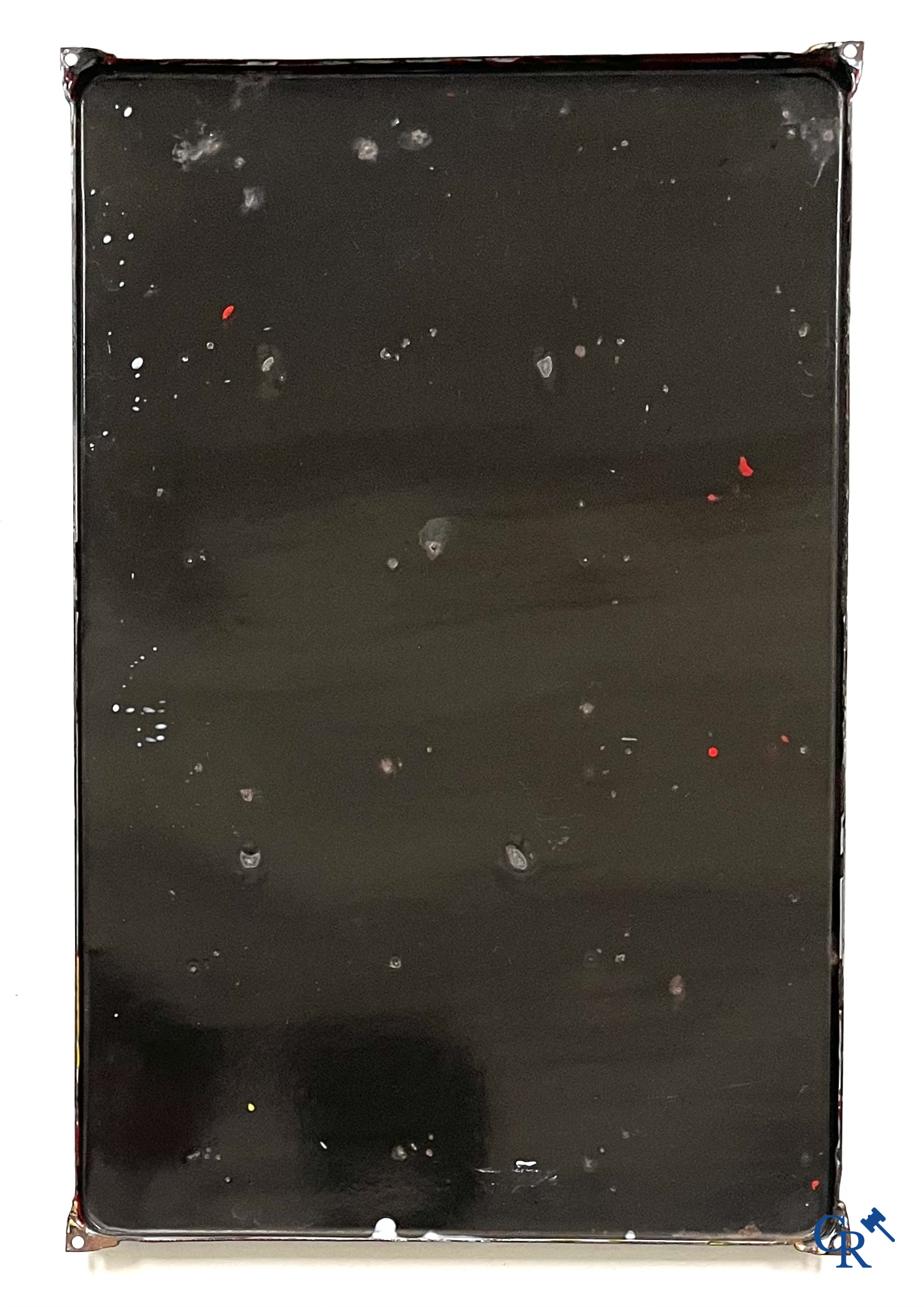 Brasserie du Coq Ardennais, Plaque émaillée publicitaire pour bières, sodas et limonades de la brasserie Ebling à Vireux.