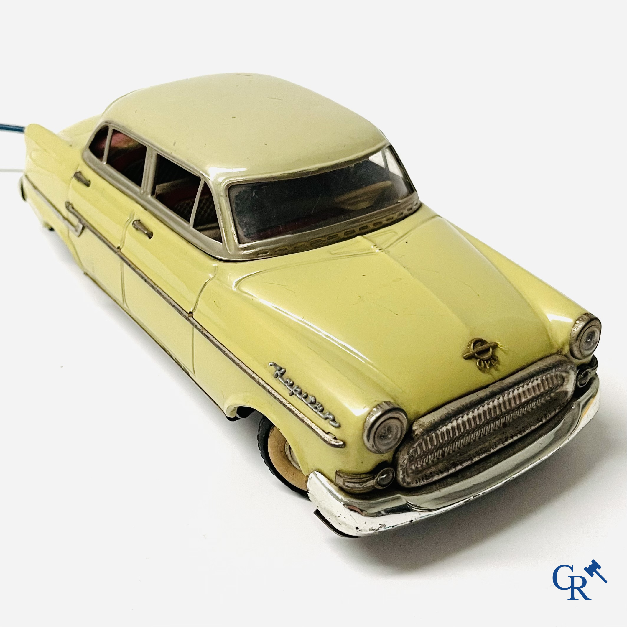Old toys. Gama 400, Opel Kapitän in painted tin. Battery operated. 1950's.