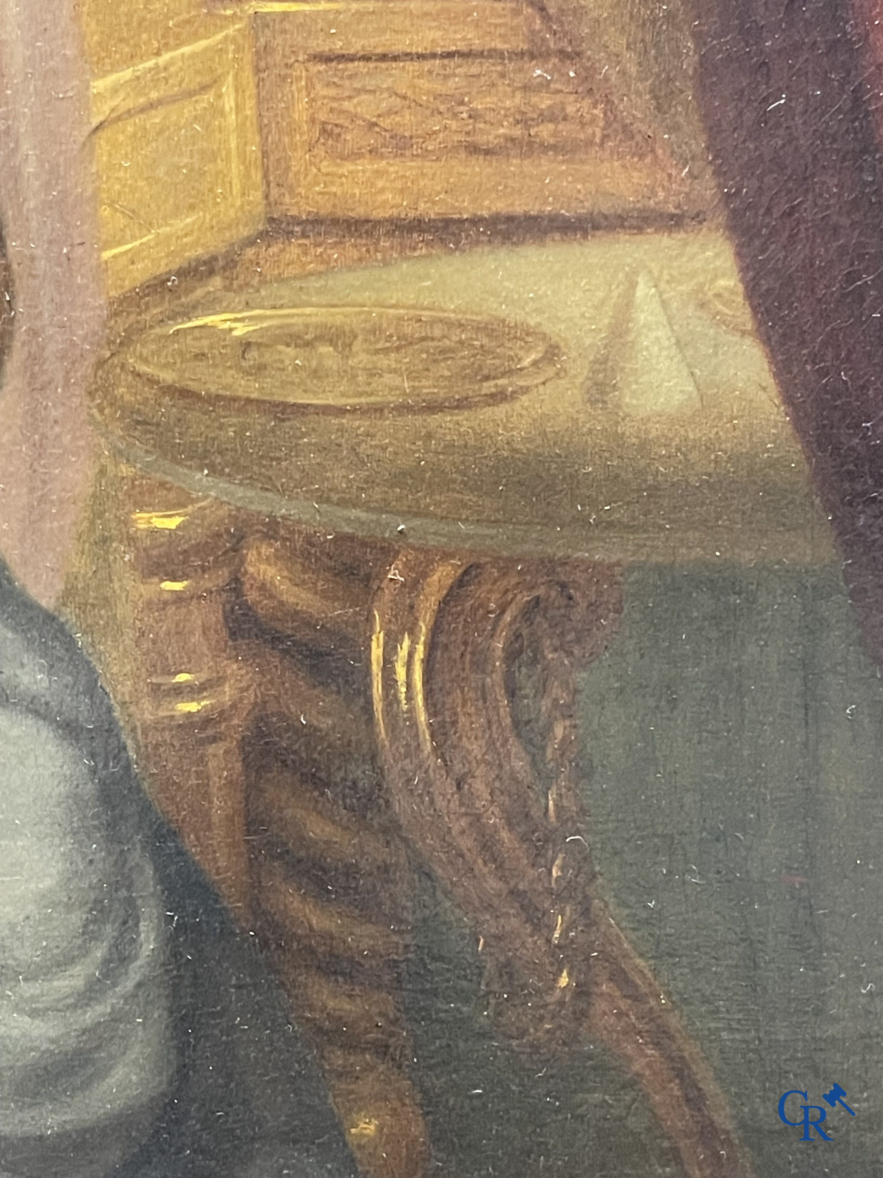 Andries Cornelis Lens (1739-1822) Oil on canvas. Painting in the typical neoclassical style.