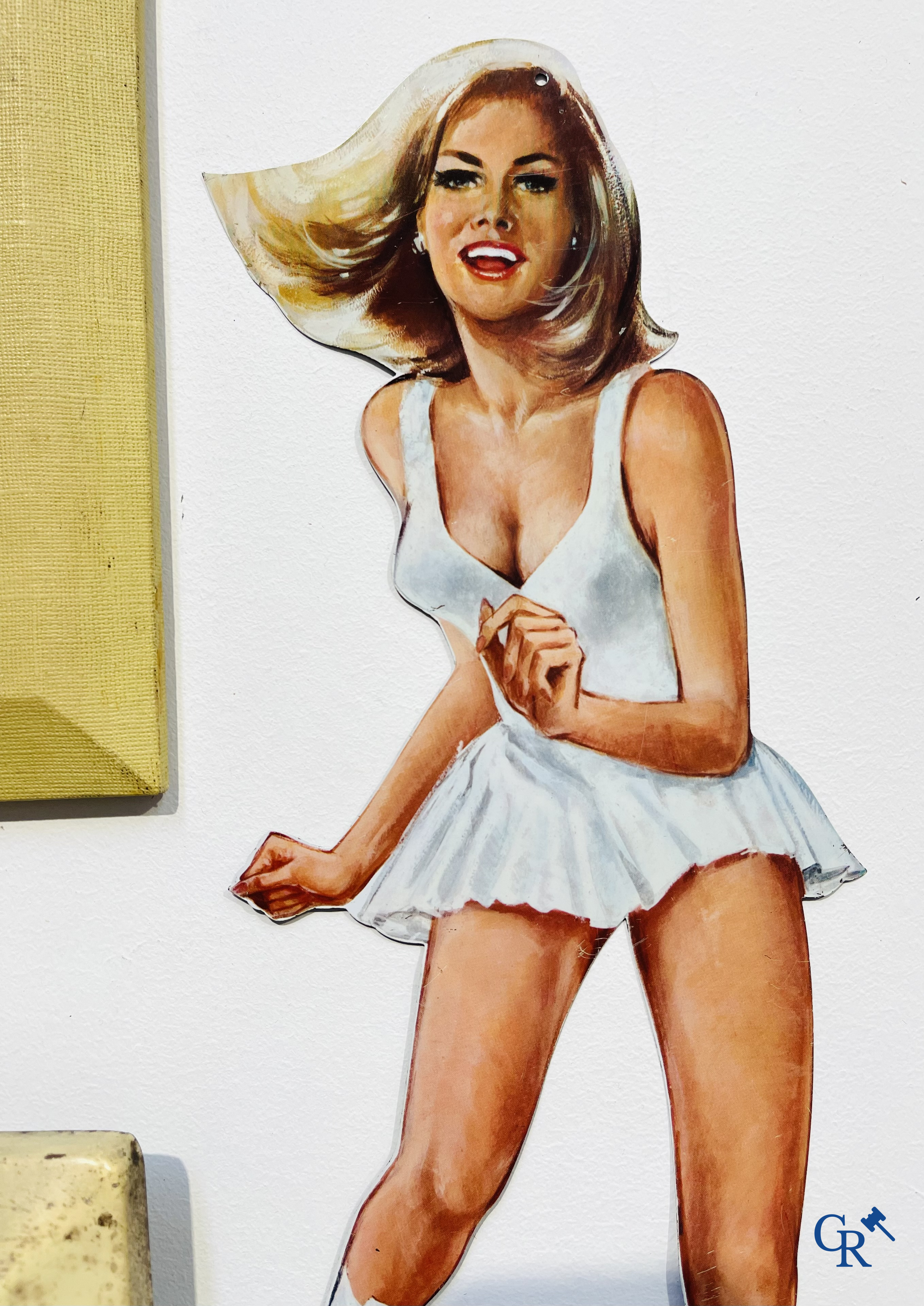 Veedol, een kavel met verschillende reclame objecten voor Veedol motor olie. 50'er-60'er jaren.