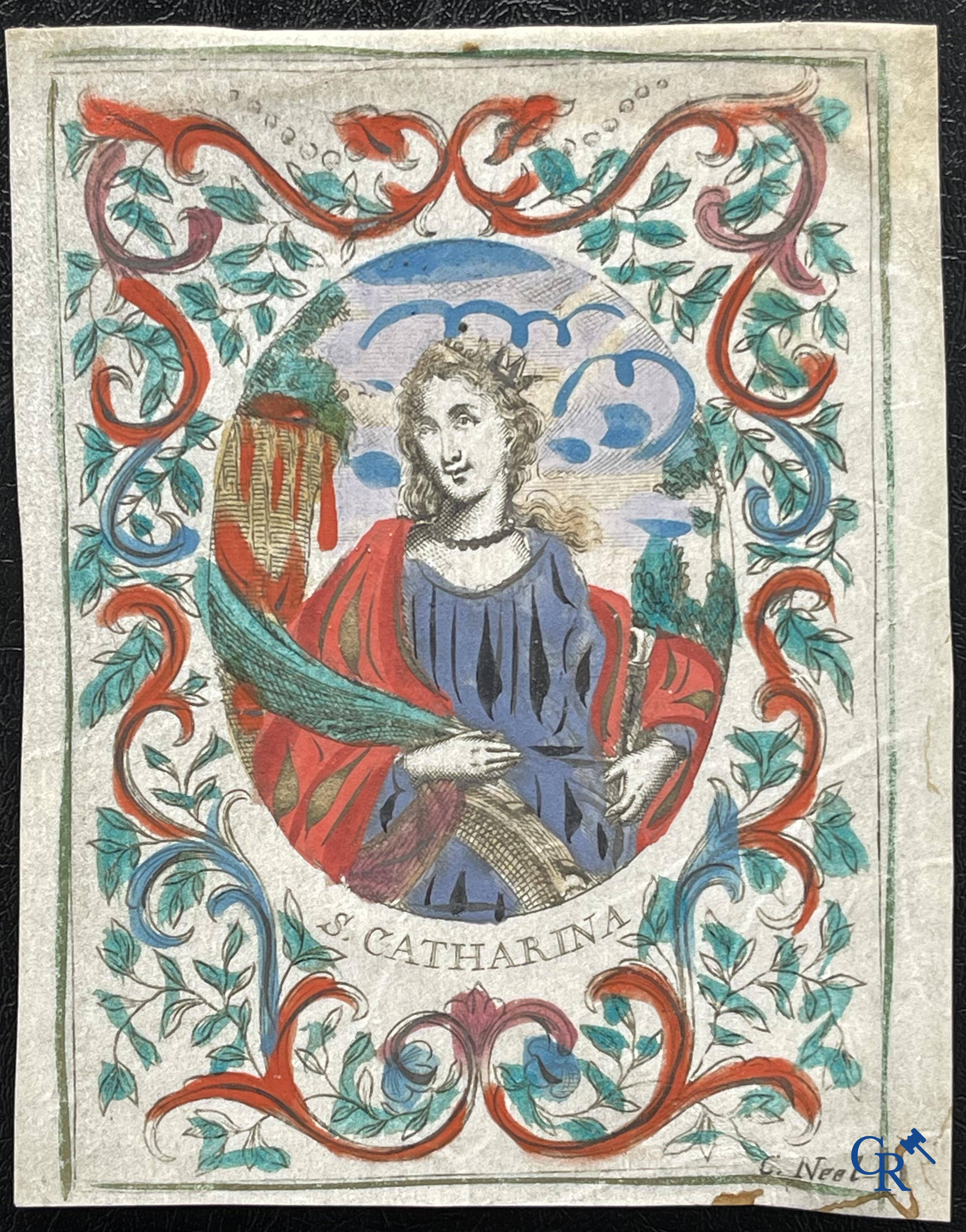 Sainte Catherine, Collection intéressante comprenant des images pieuses, canivets et des estampes de dévotion, etc. XVIIIe-XIXe et XXème siècles.