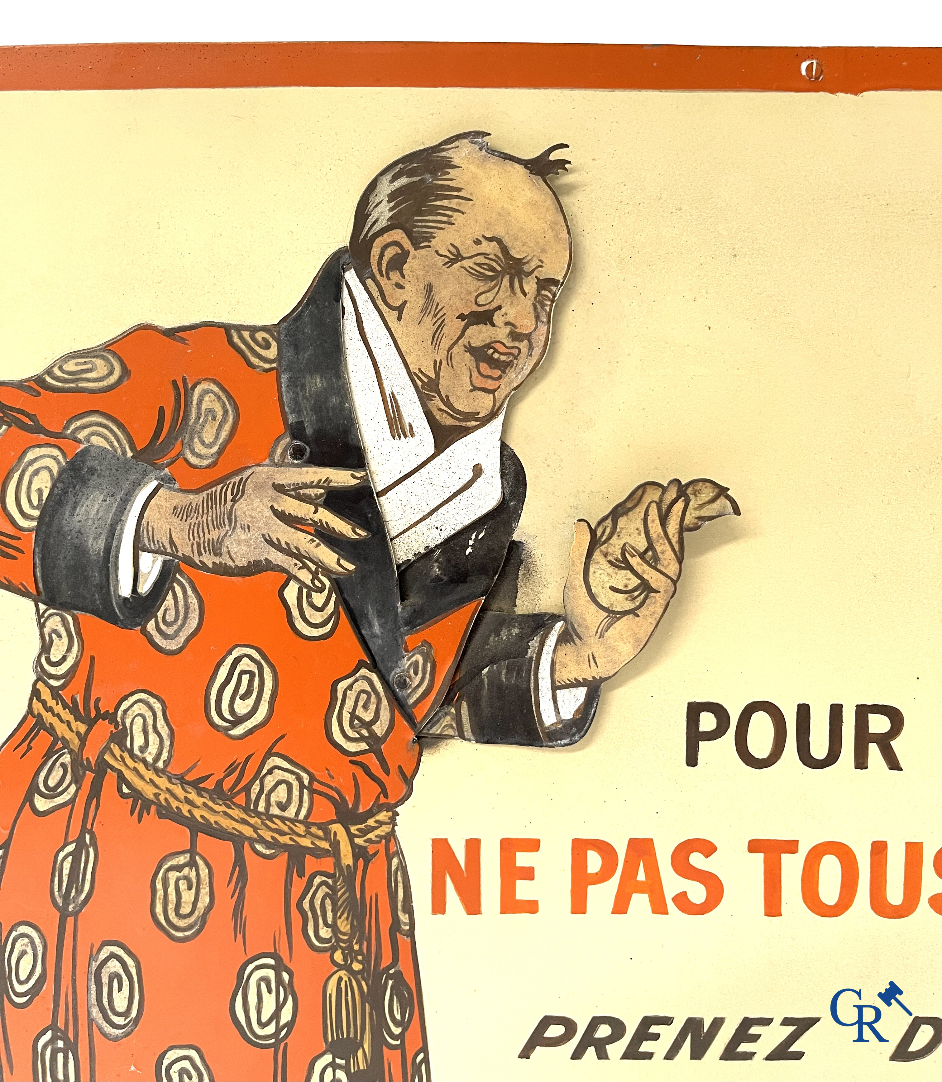 Pastilles Valda, Publiciteits automaat met voorstelling van dokter Valda naar een illustratie van Georges Grellet.