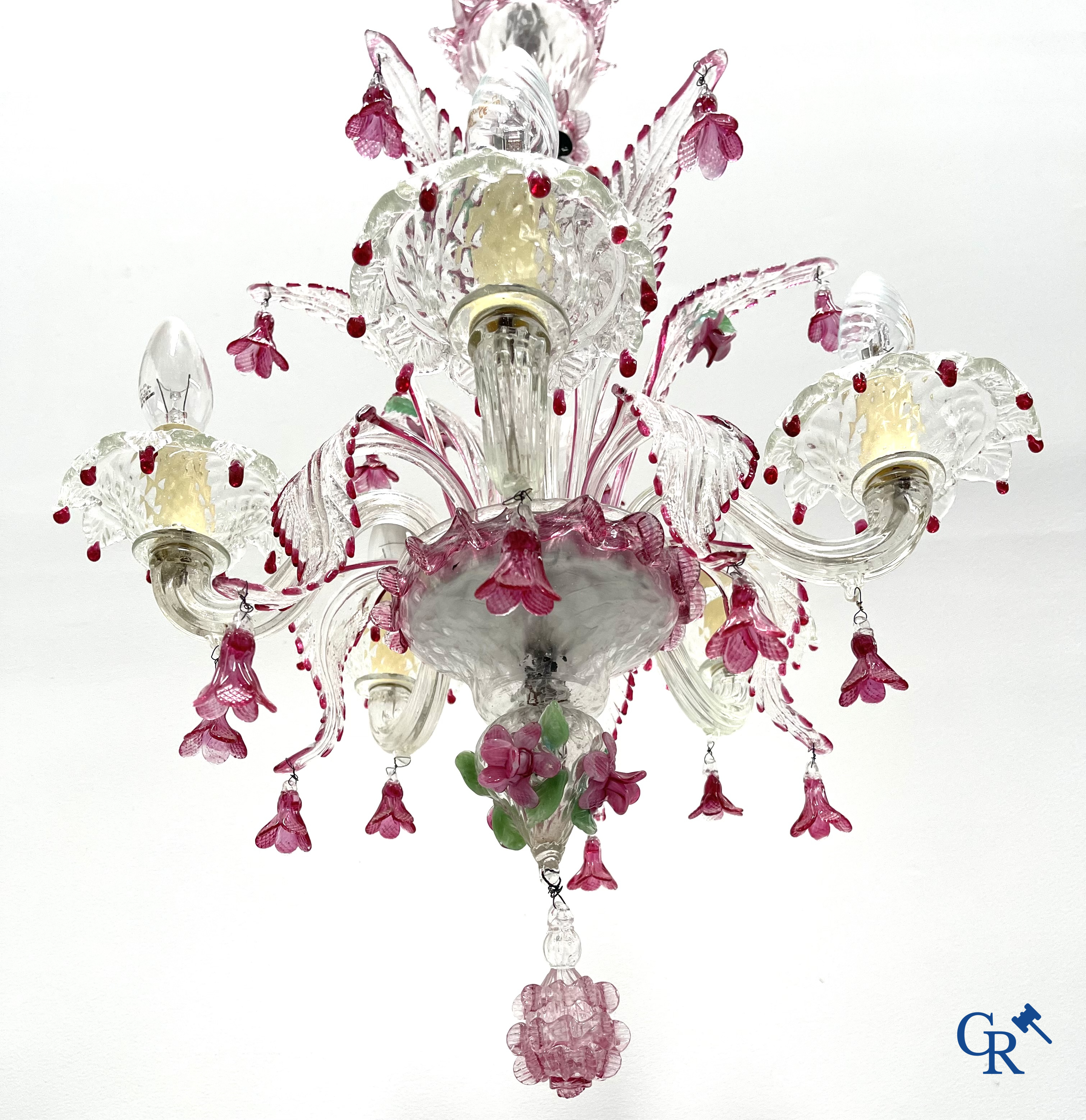 A Venetian chandelier.