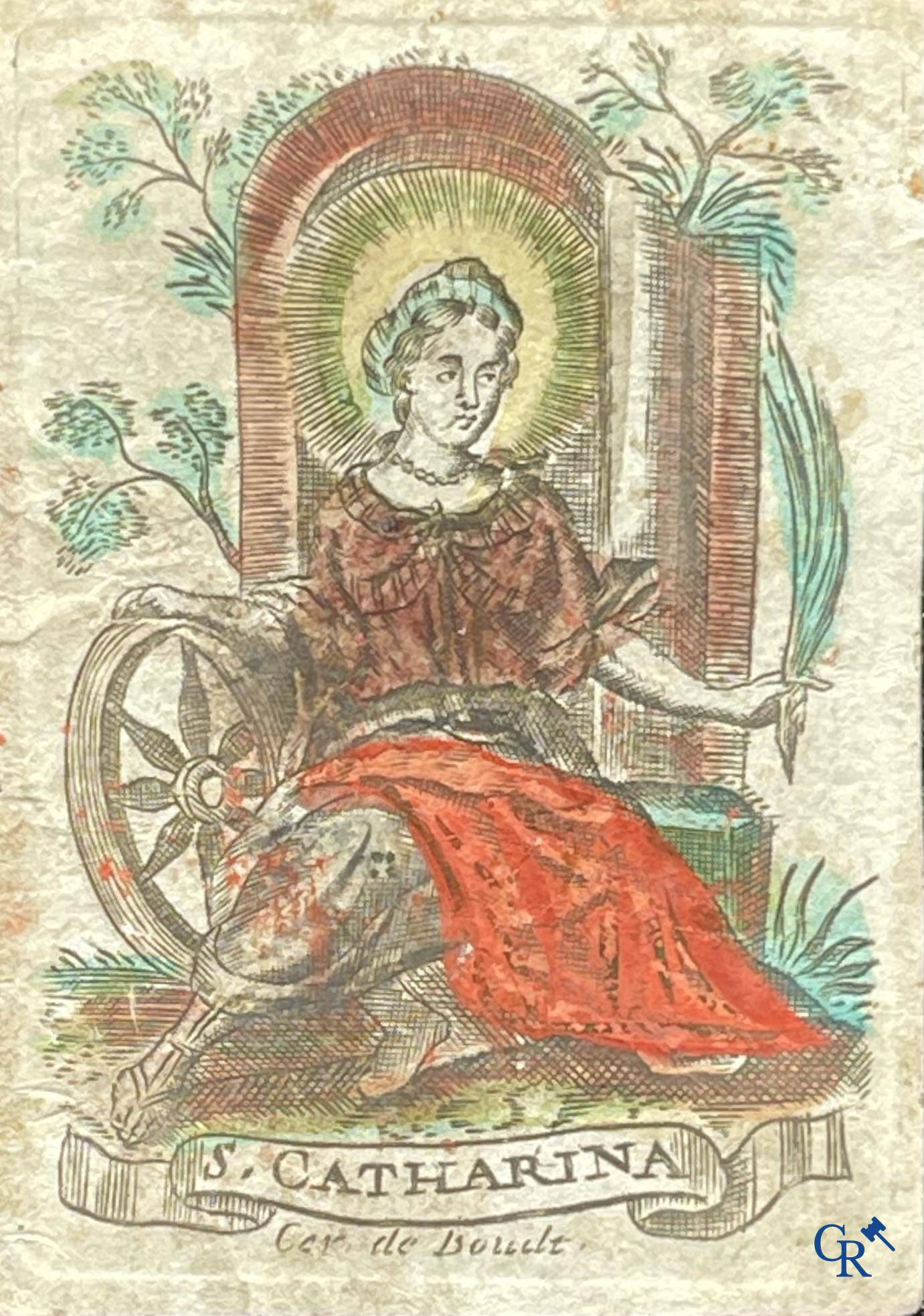 Sainte Catherine, Collection intéressante comprenant des images pieuses, canivets et des estampes de dévotion, etc. XVIIIe-XIXe et XXème siècles.