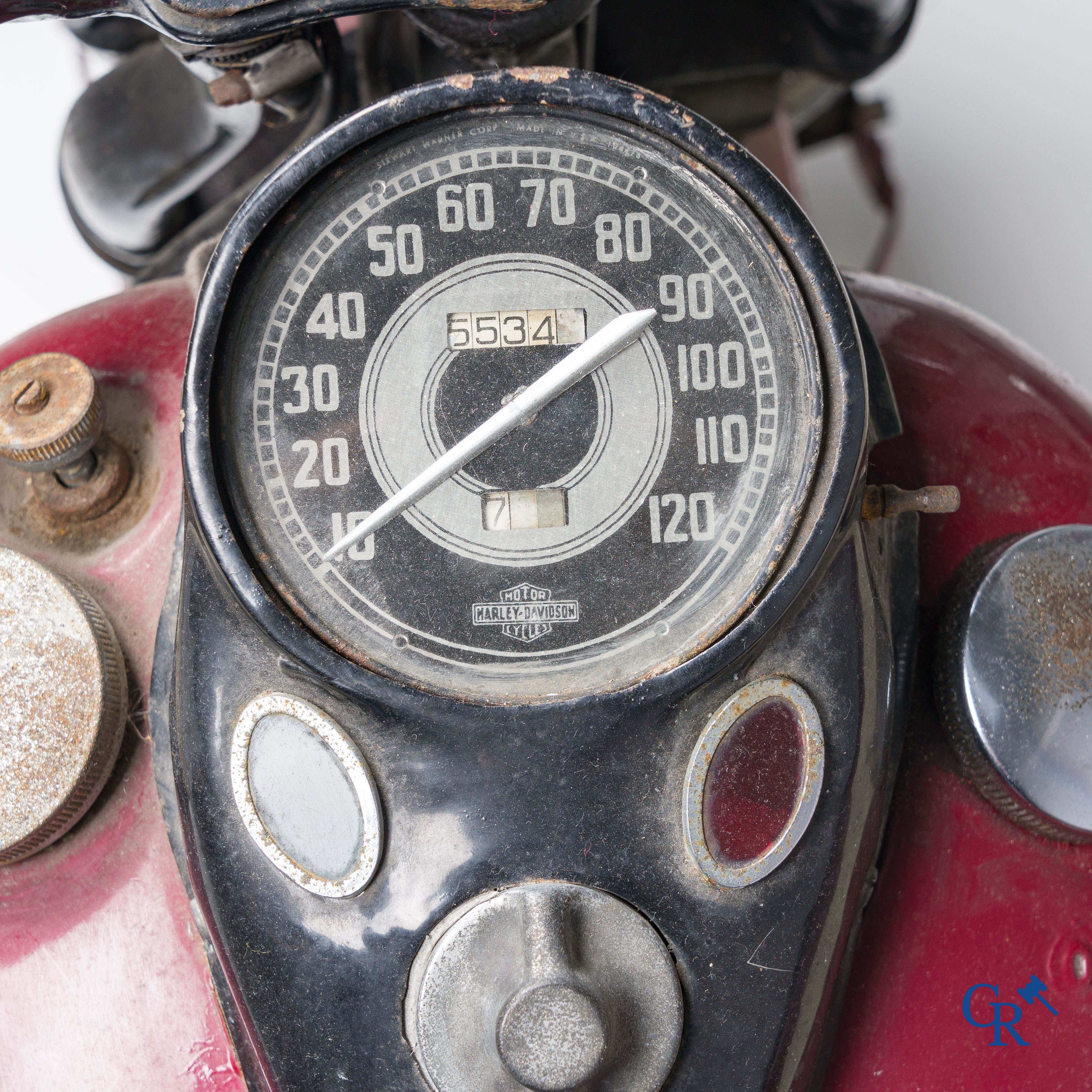 Harley Davidson, type WLA 750cc, circa 1940. With sidecar from a later period. (barn find)