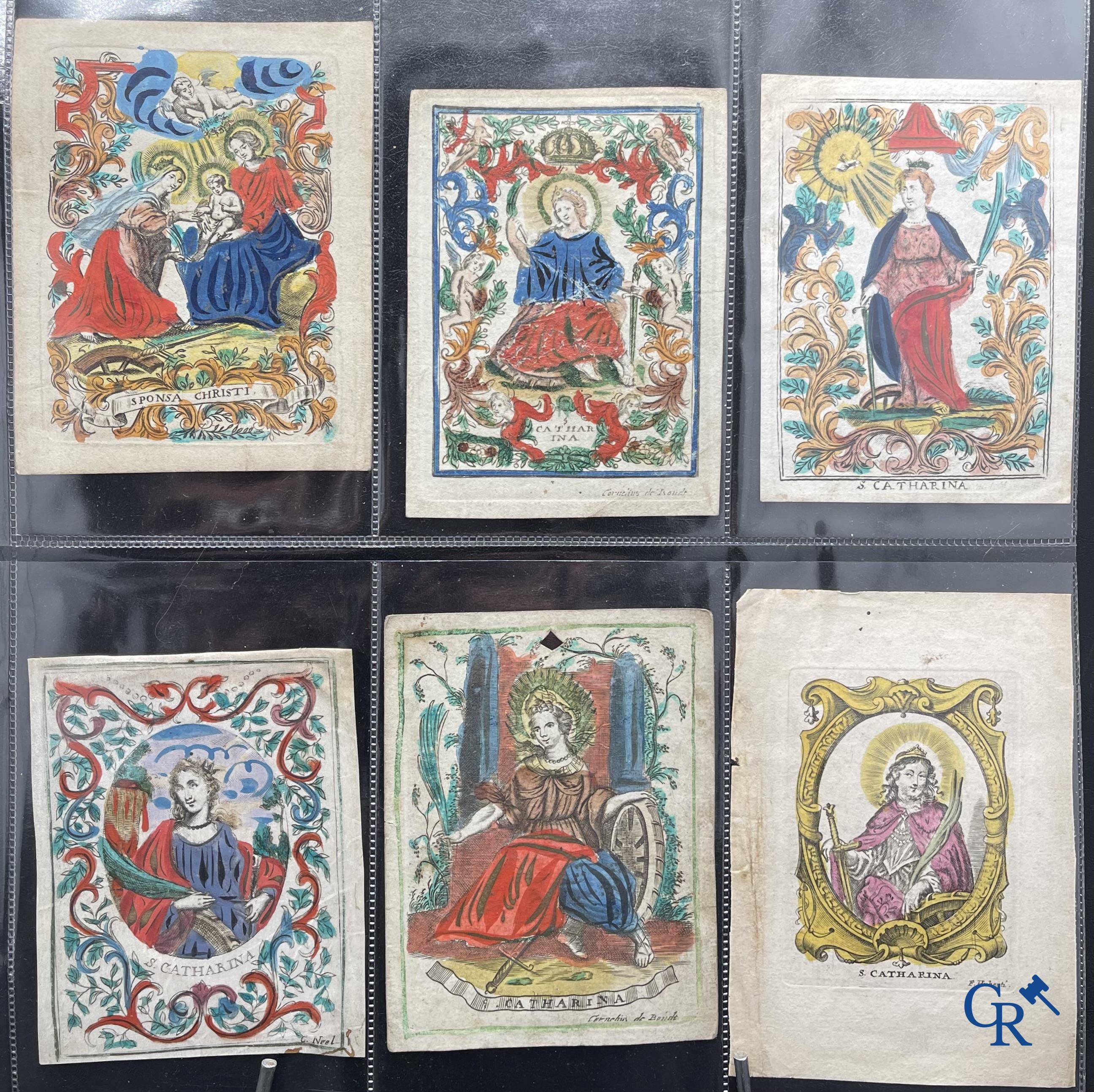 Sainte Catherine, Collection intéressante comprenant des images pieuses, canivets et des estampes de dévotion, etc. XVIIIe-XIXe et XXème siècles.