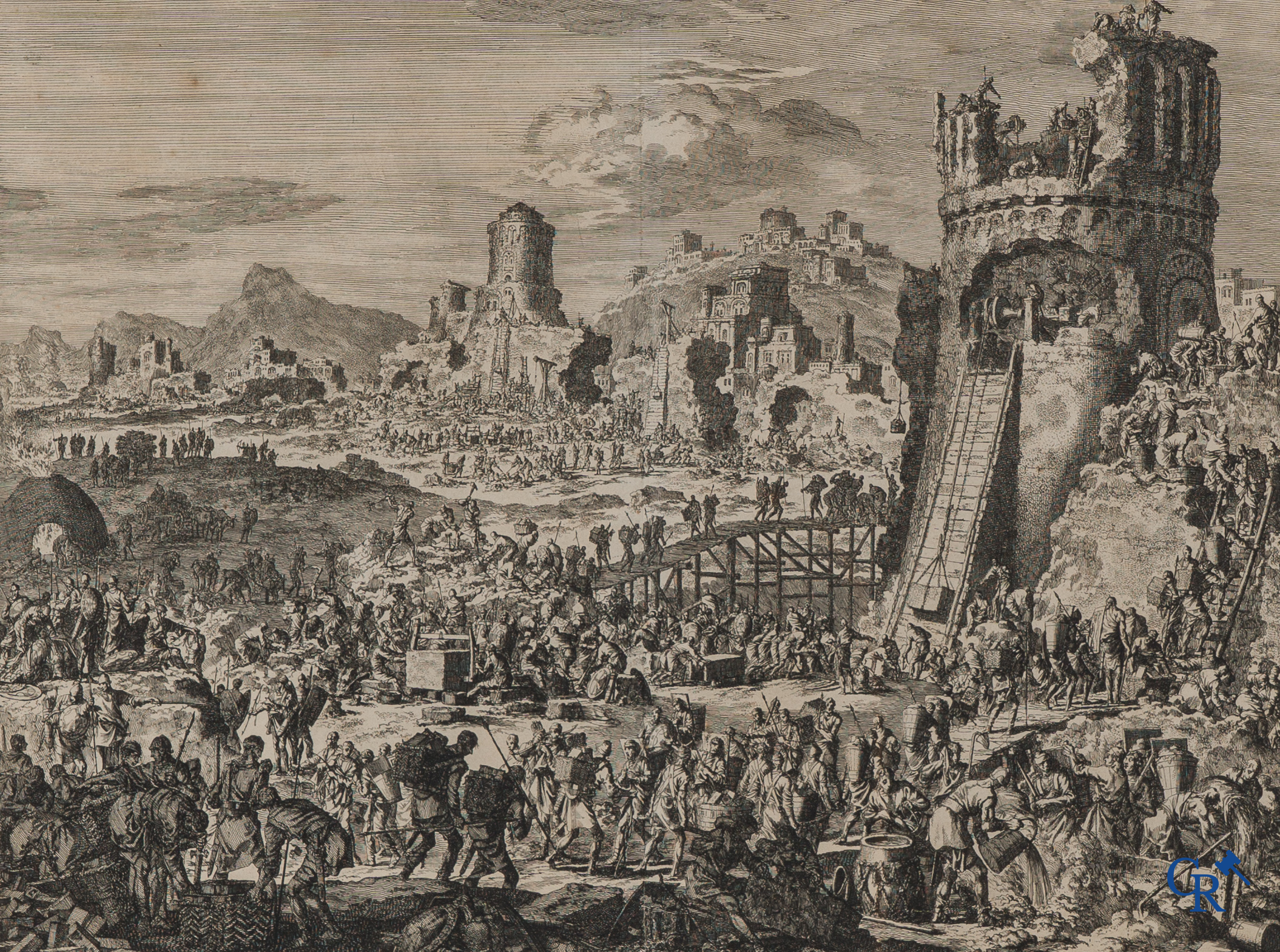 Johannes Luyken et J. Covens et C. Mortier. 2 gravures anciennes, XVIIIe siècle.