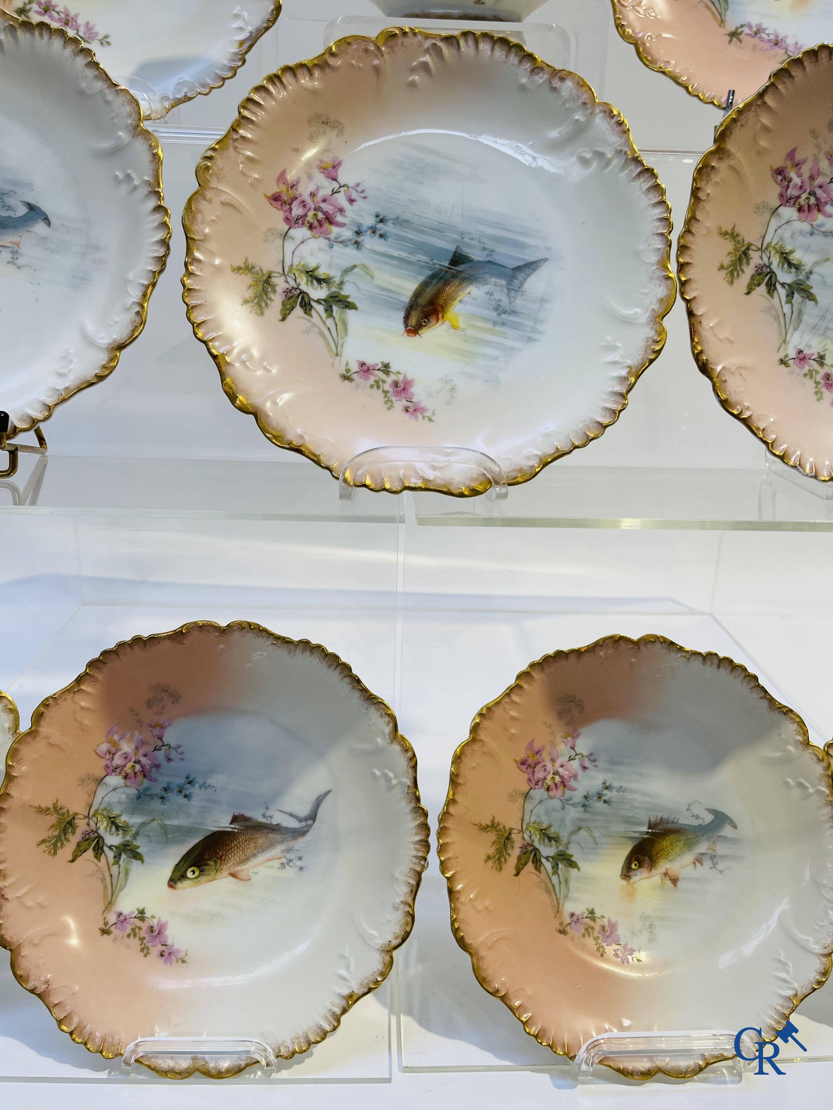 Porcelain: Limoges/France: Part of a porcelain tableware.