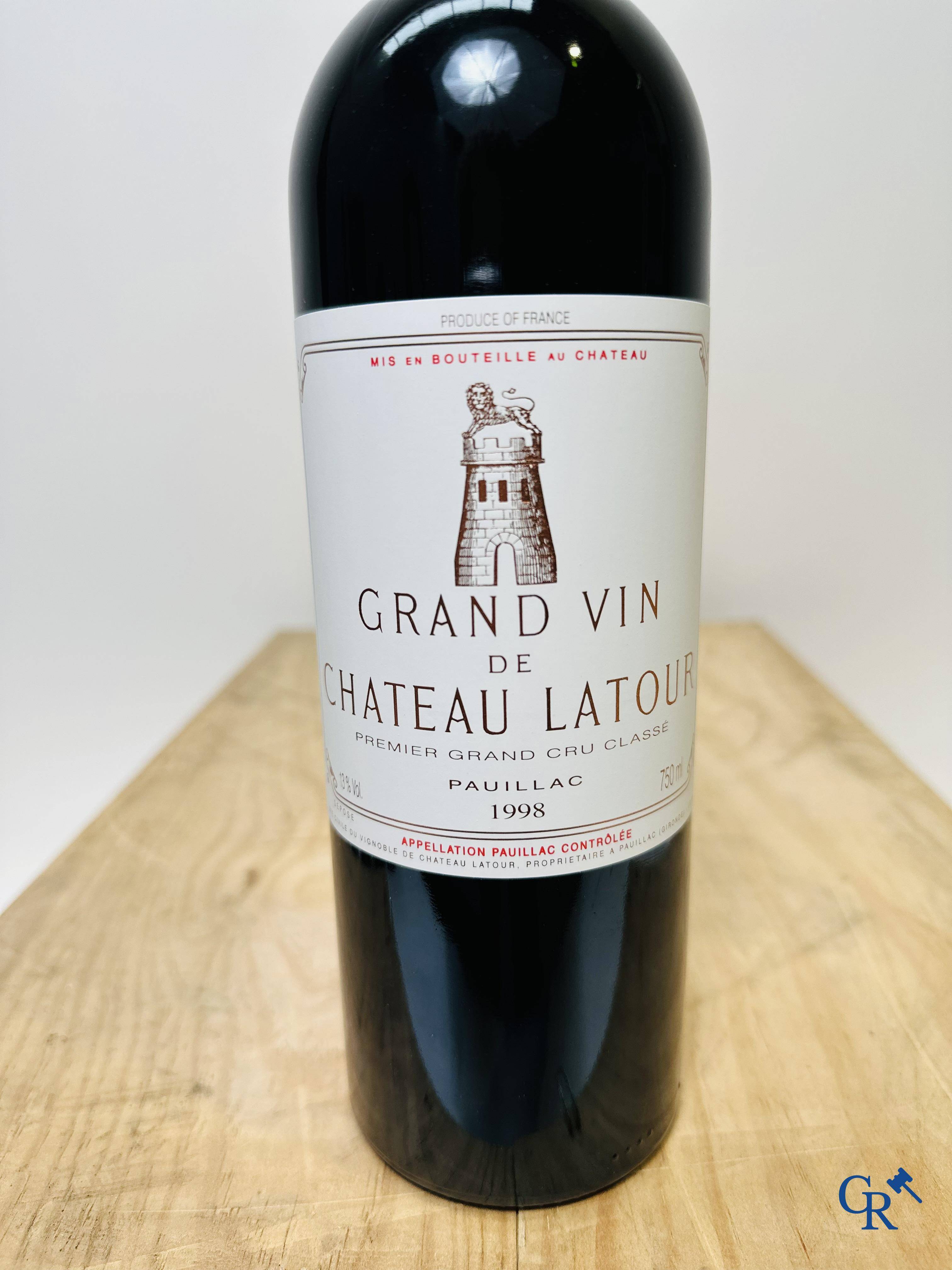 Wine - Bordeaux: Château Latour 1998, 0,75L. Rouge. 1er Grand Cru Classé. 12 bottles.