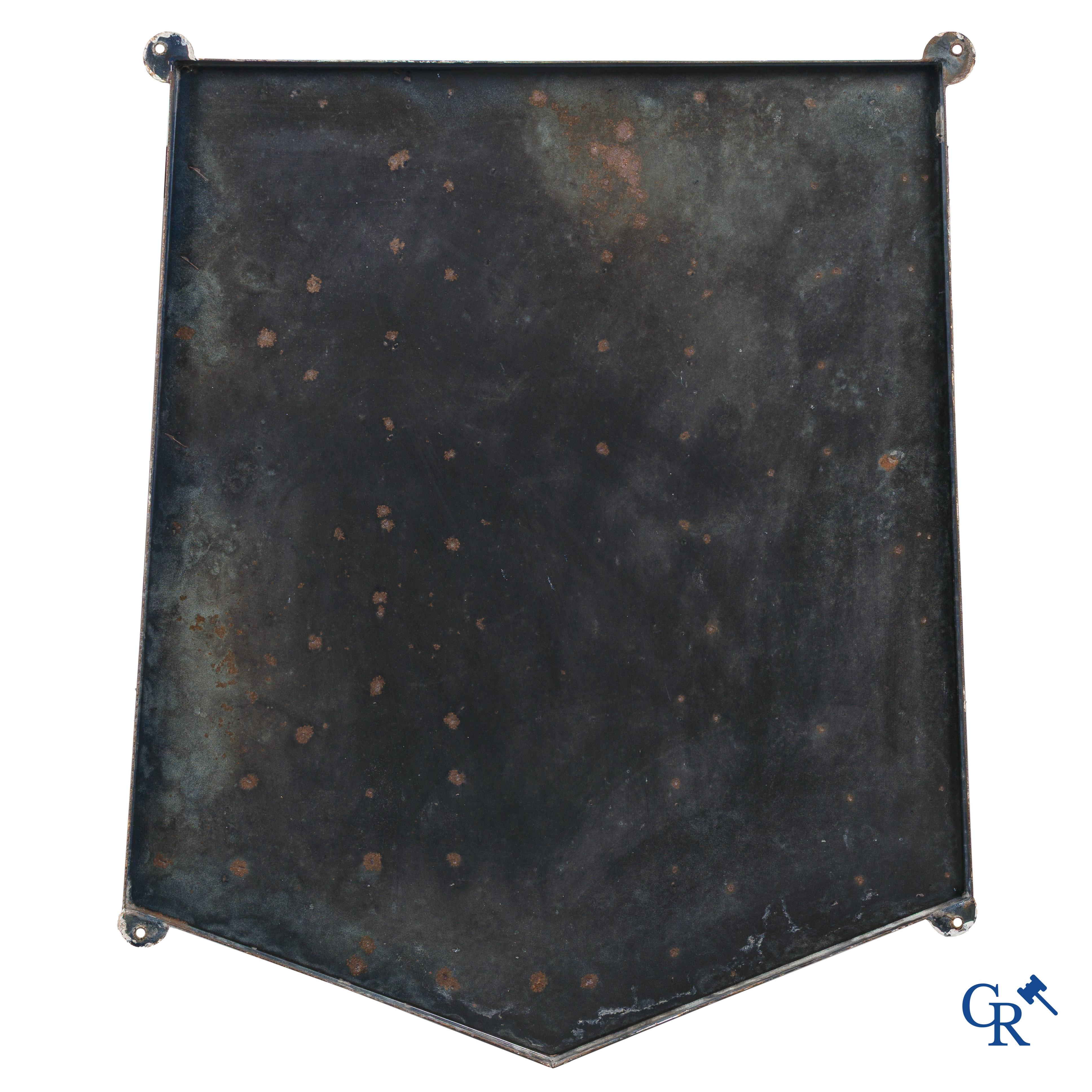 Michelin, emaille reclamebord met bibendum voor Michelin banden. Emaillerie Alsacienne Strasbourg.