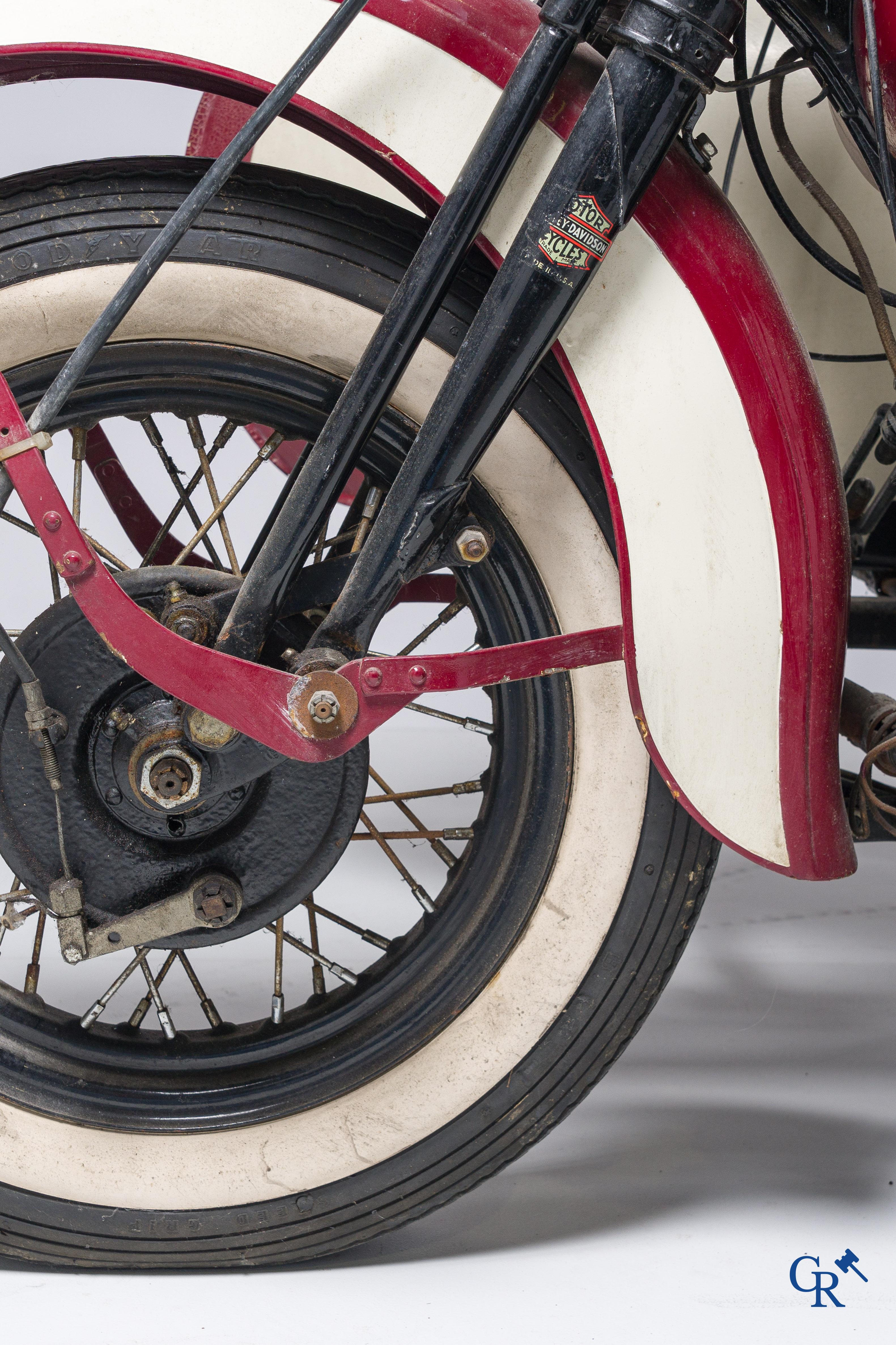 Harley Davidson, type WLA 750cc, circa 1940. With sidecar from a later period. (barn find)