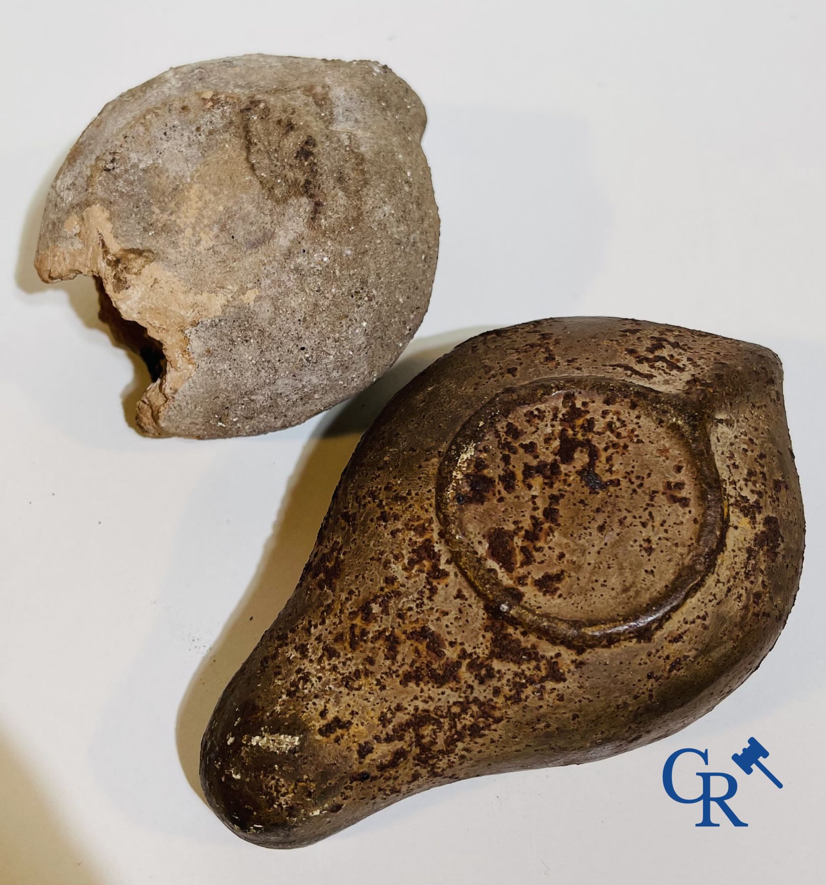 A collection of archaeological finds mainly in pottery.