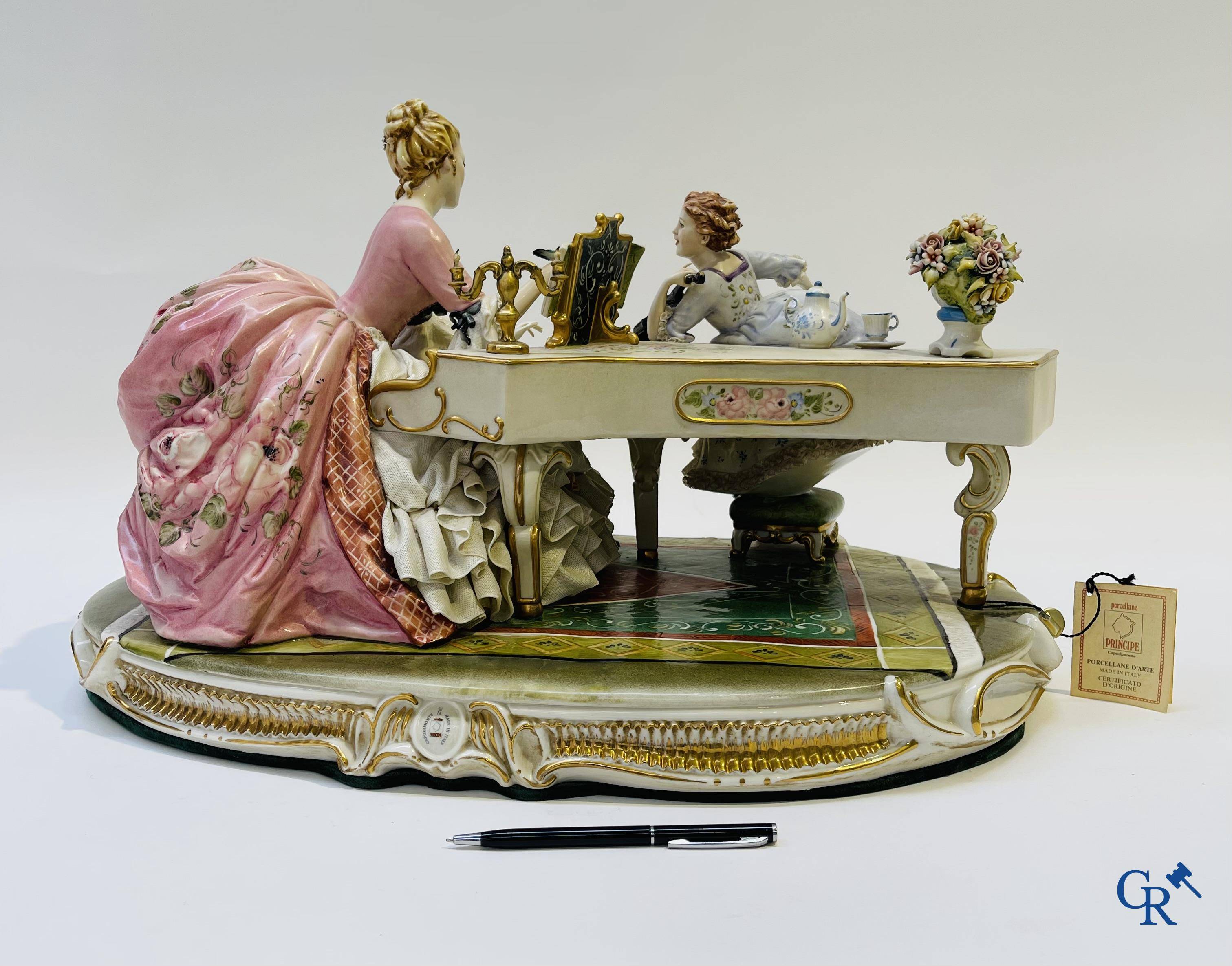Porcelain: Capodimonte: Luciano Cazzola: “The music lesson.”
