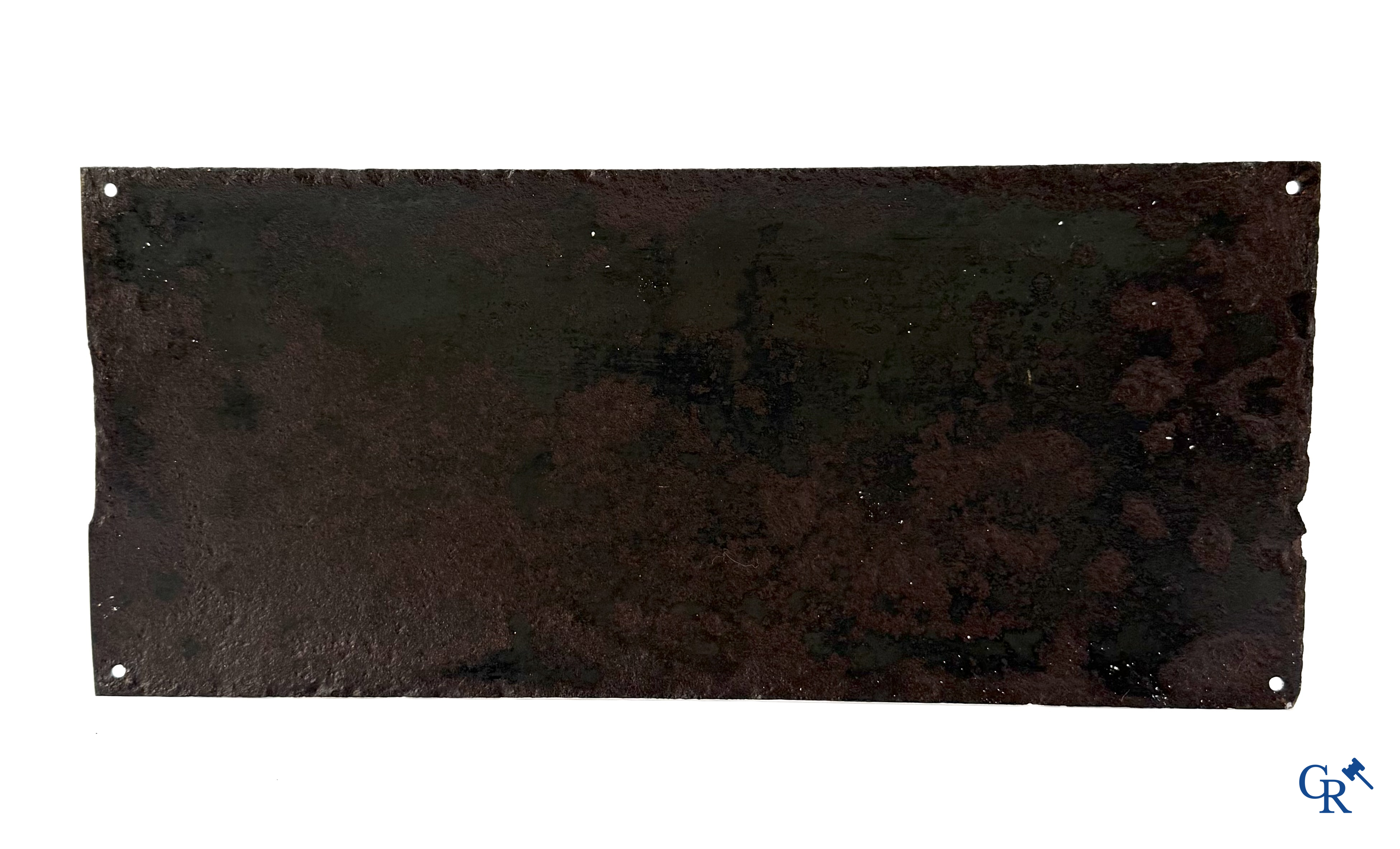 Enamel sign, Achats et Ventes de Diamants et Pierres Fines et d'Objets d'Arts Ancien, circa 1910.