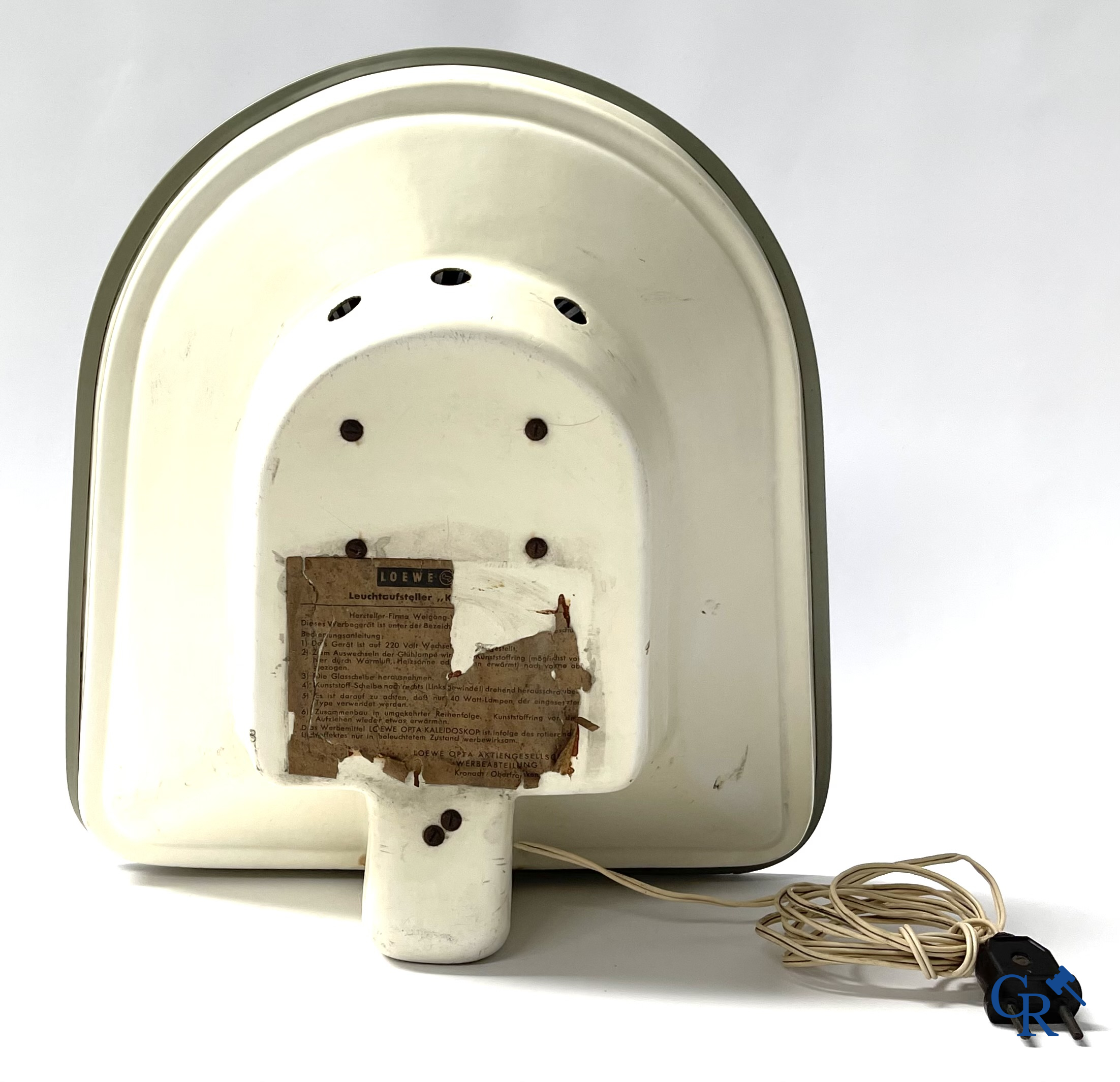 Loewe Opta, publicity light advertising for radios by Loewe Opta. 1950's-60's.