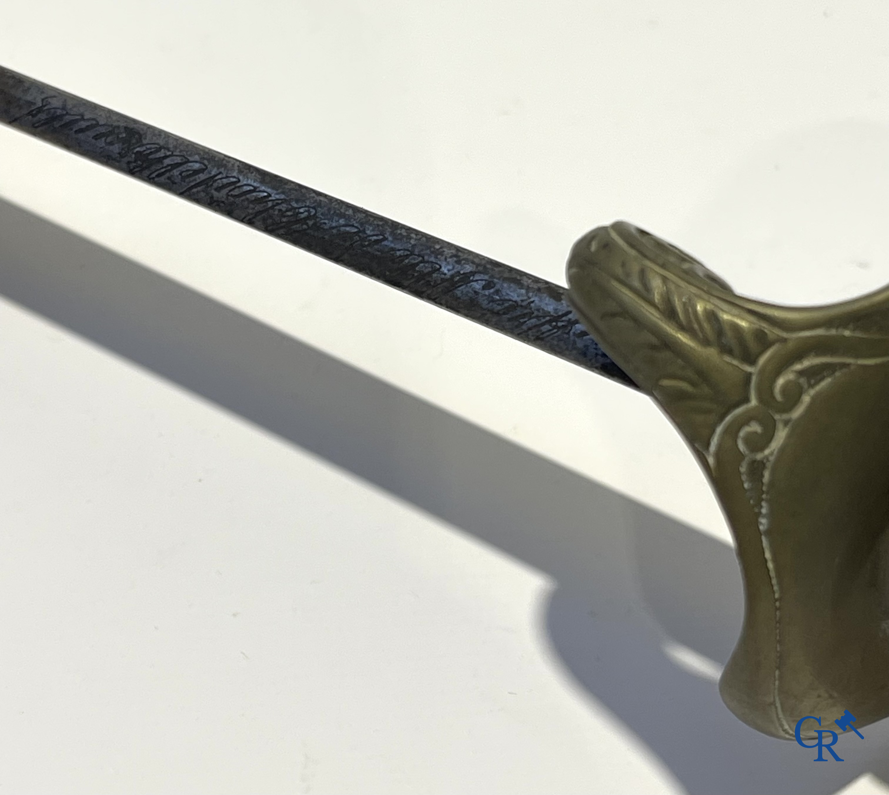 Fonson Bruxelles, a Belgian officer's parade sword. Manuffre. Allé de Châtellerault. 19th century.