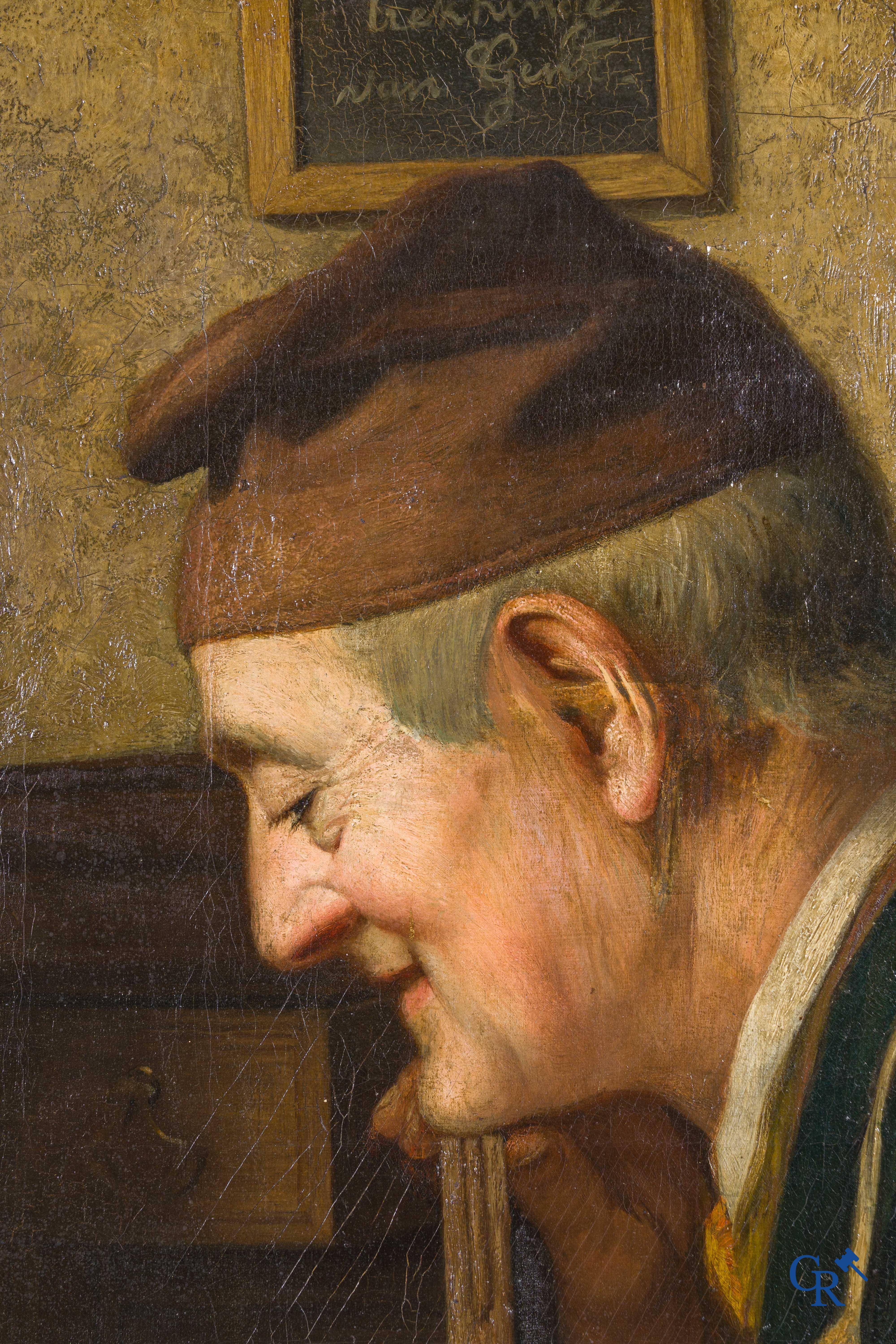 Jules De Bleye (1846-1901) Oil on canvas. Signed and dated 1889.