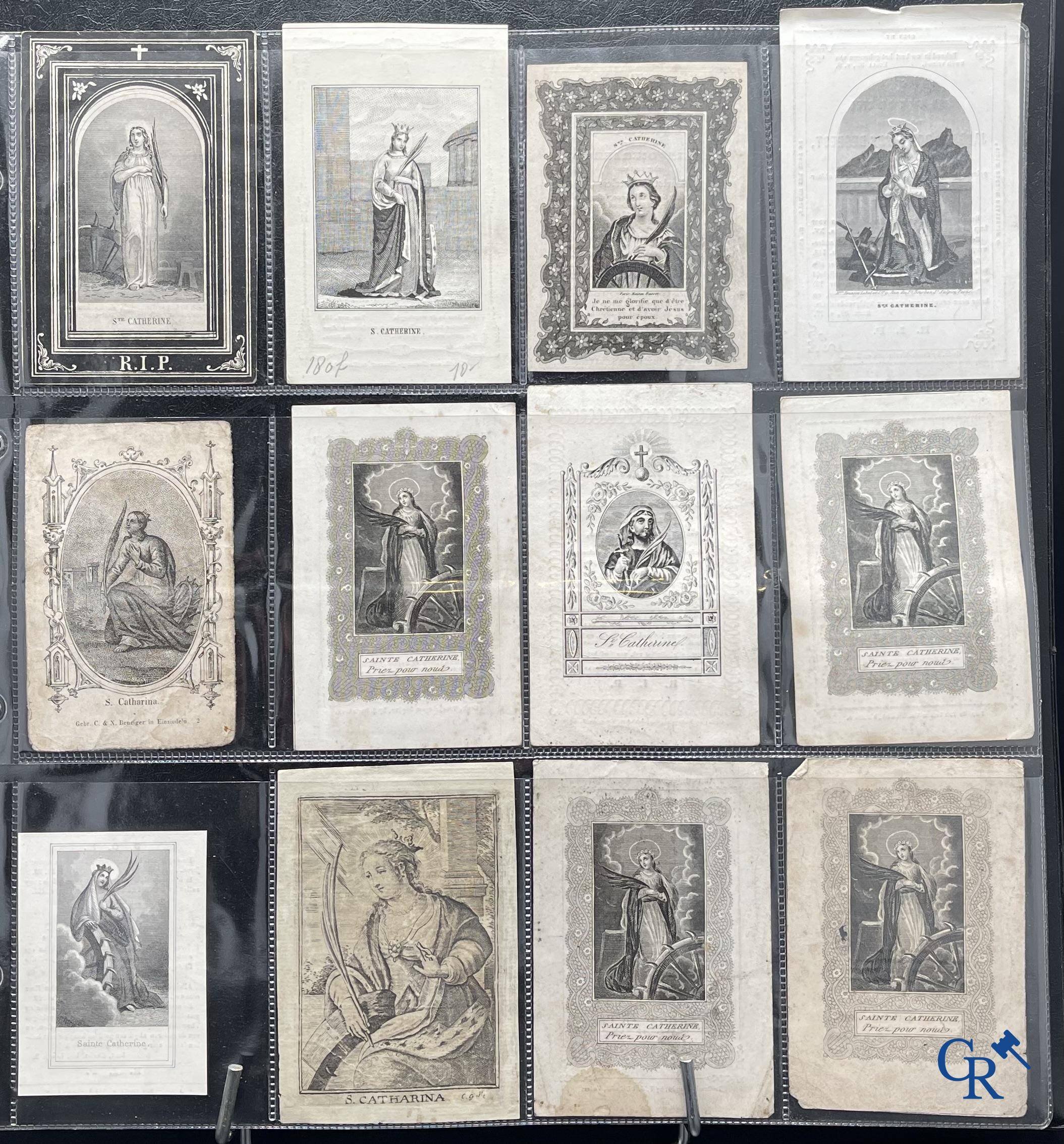 Sainte Catherine, Collection intéressante comprenant des images pieuses, canivets et des estampes de dévotion, etc. XVIIIe-XIXe et XXème siècles.
