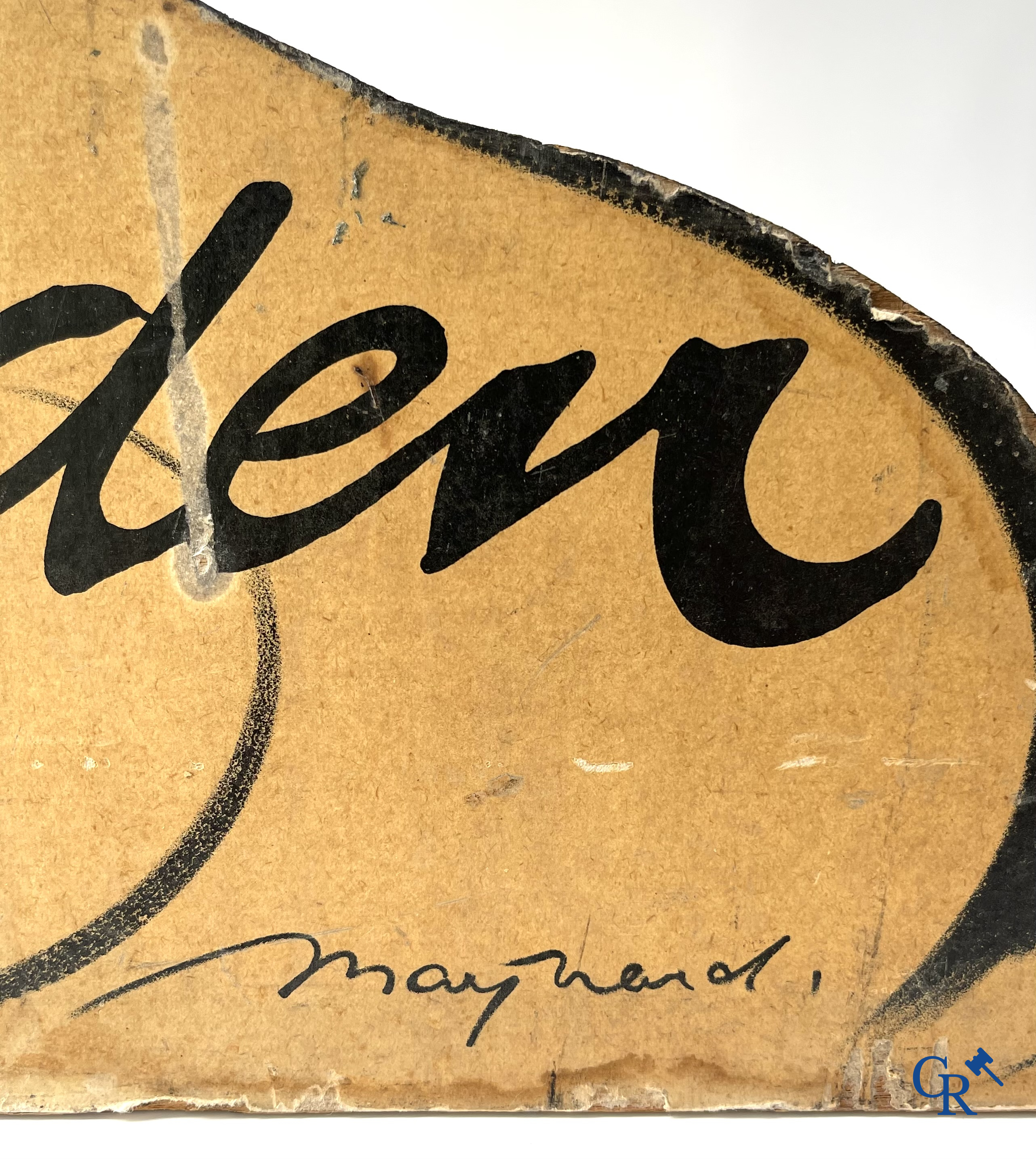 Elizabeth Arden, une grande publicité de vitrine pour les produits de beauté d'Elizabeth Arden. Vers 1950.