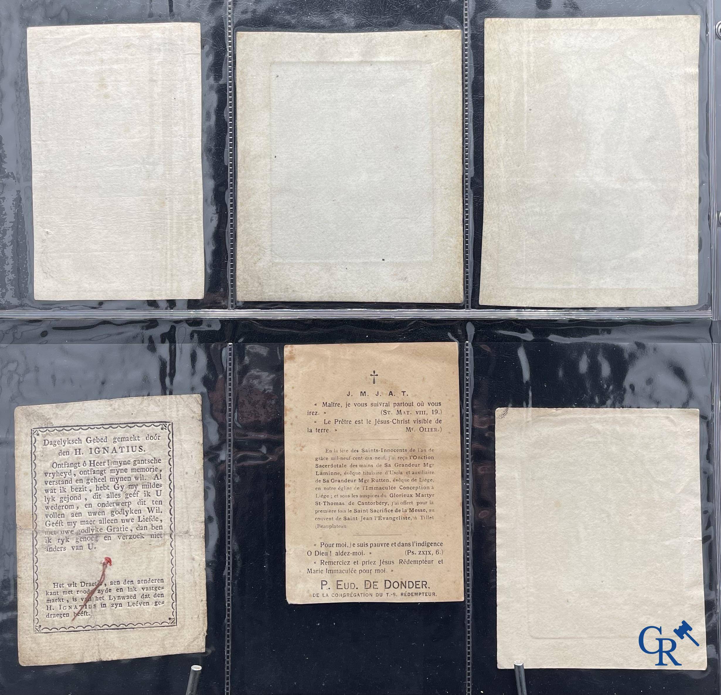 Religious objects: Important collection of pious images and devotion prints, Flanders, 17th-18th-19th centuries.