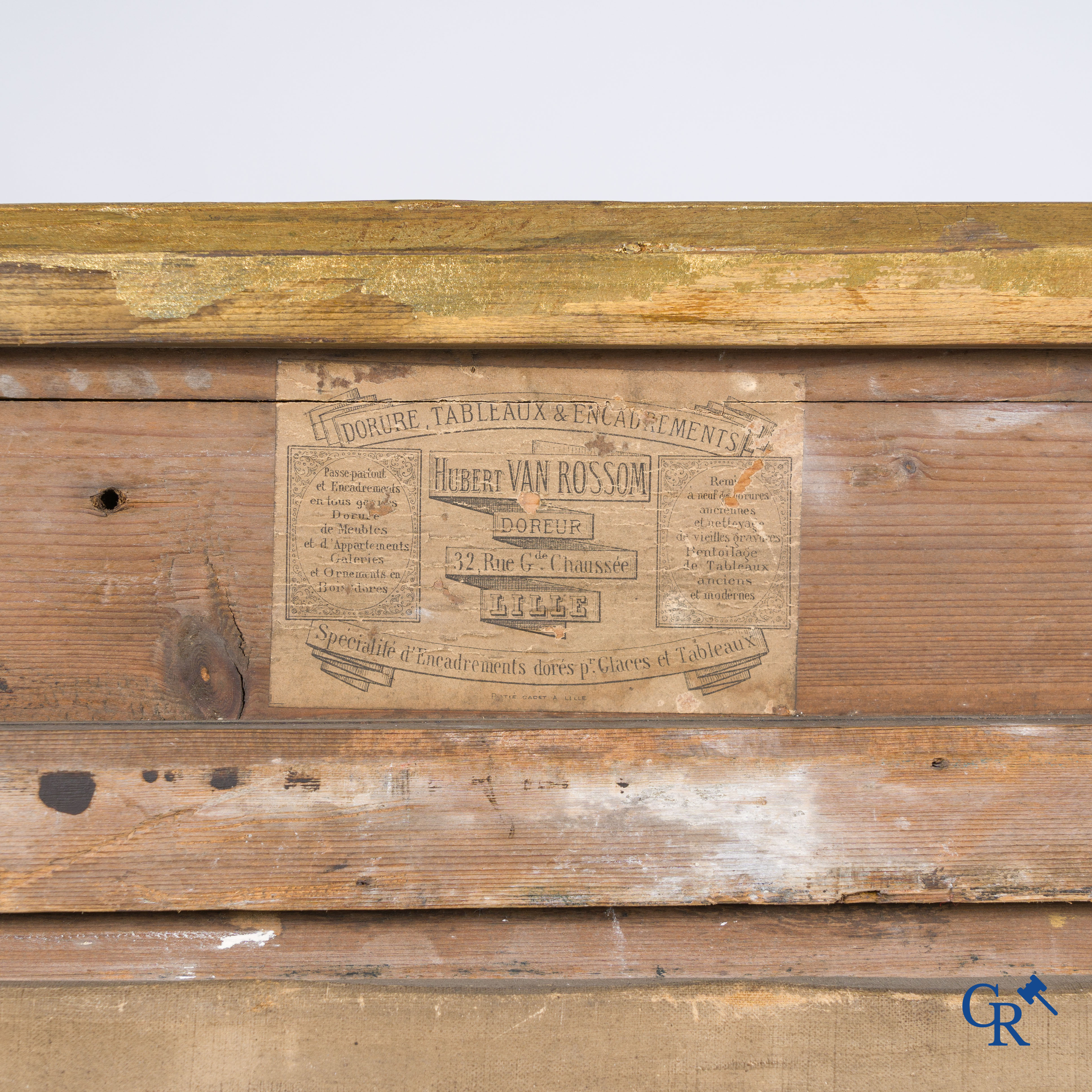 P.H. Schouten, Het hoenderhok. Olie op doek. Gesigneerd linksonder.