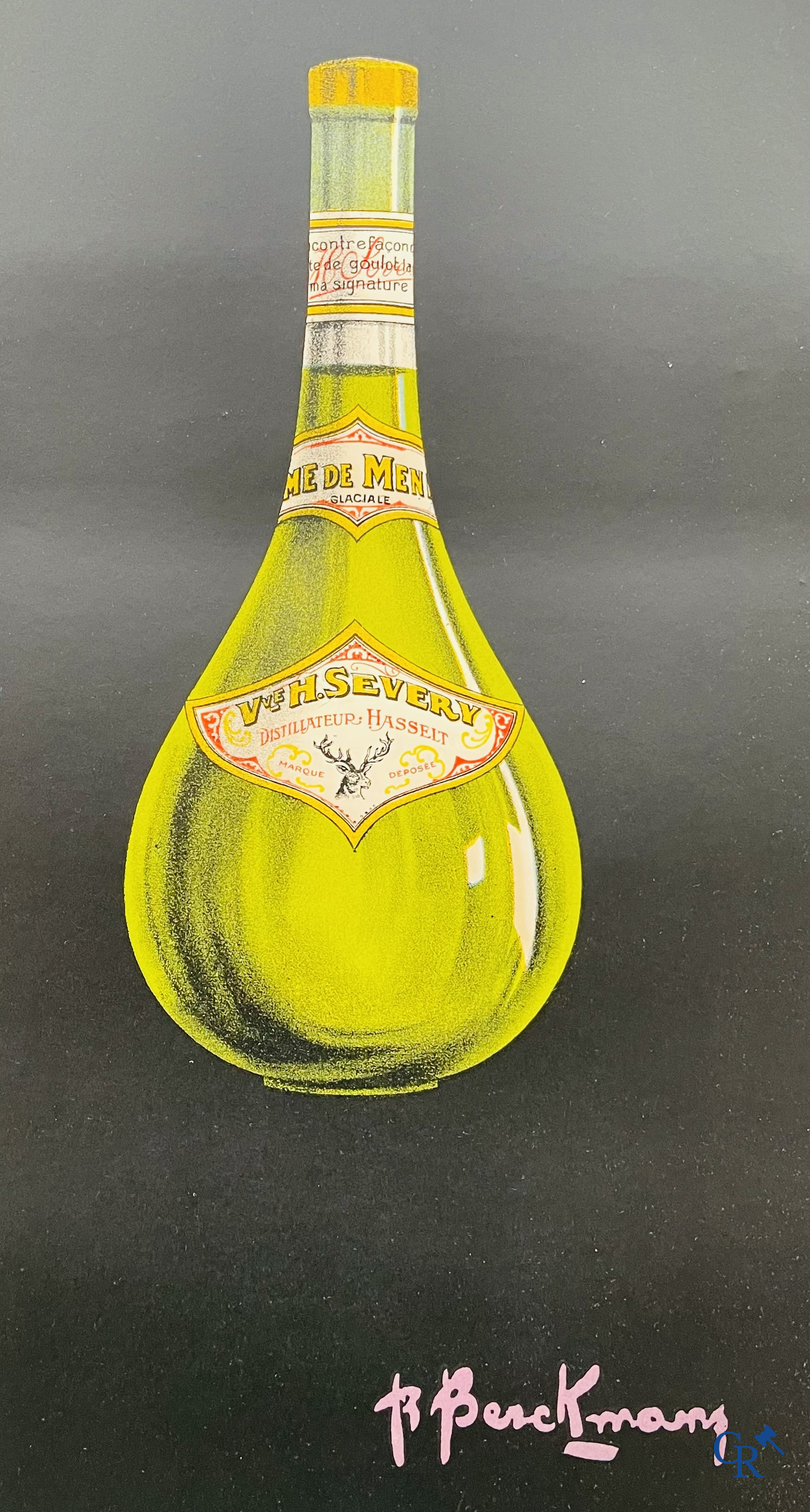 Roger Berckmans, Advertising poster for Liqueurs Severy from distillery Hasselt. Lith. O. De Rycker, Forest Brussels.