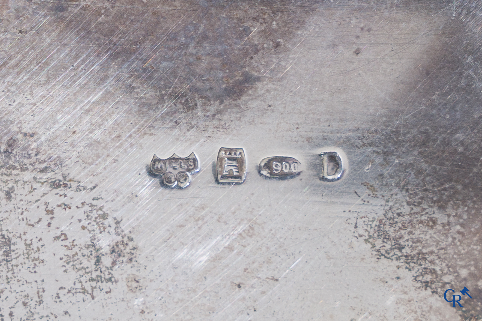 Silver: Mills Brussels, 4 pieces of a coffee and tea set in silver (900°/00).