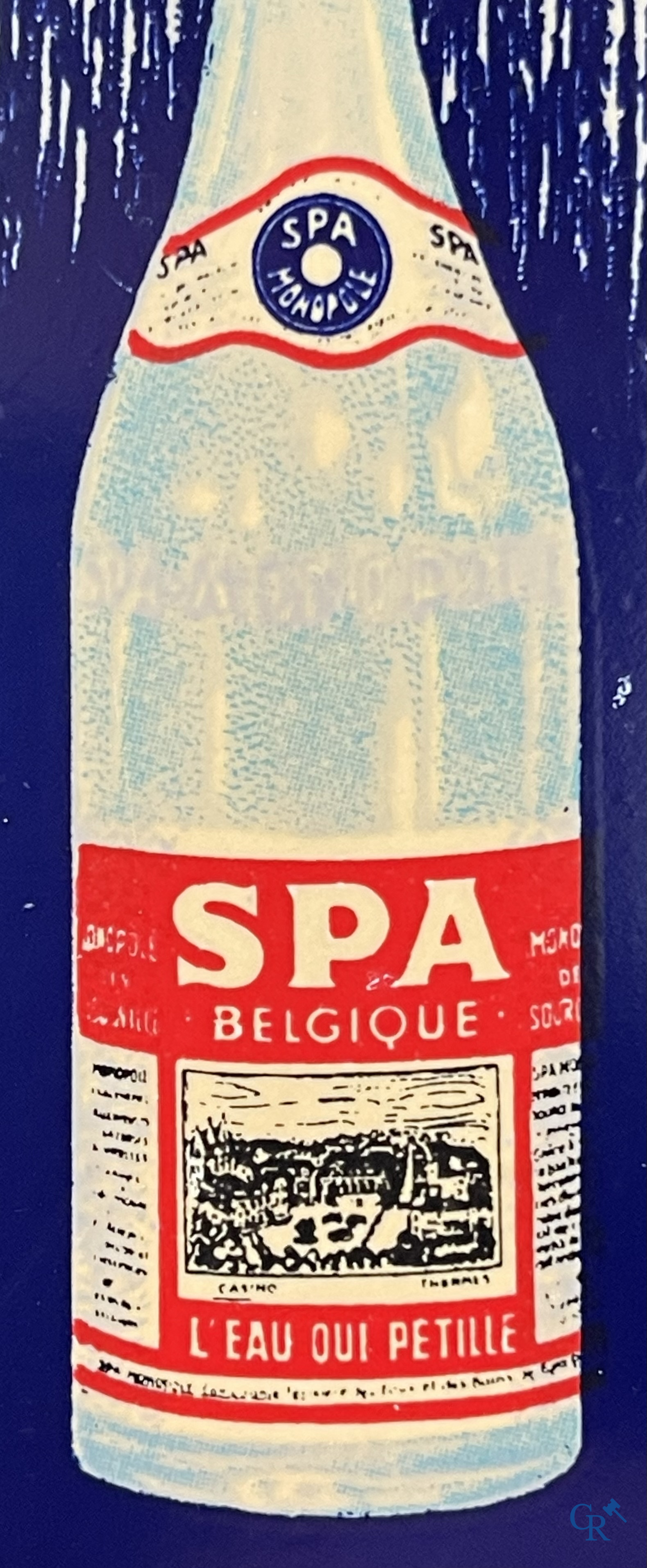 Spa, Advertising thermometer in hard plastic for Spa water. Rare younger version from the 80's. Rob. Otten. 1984.
