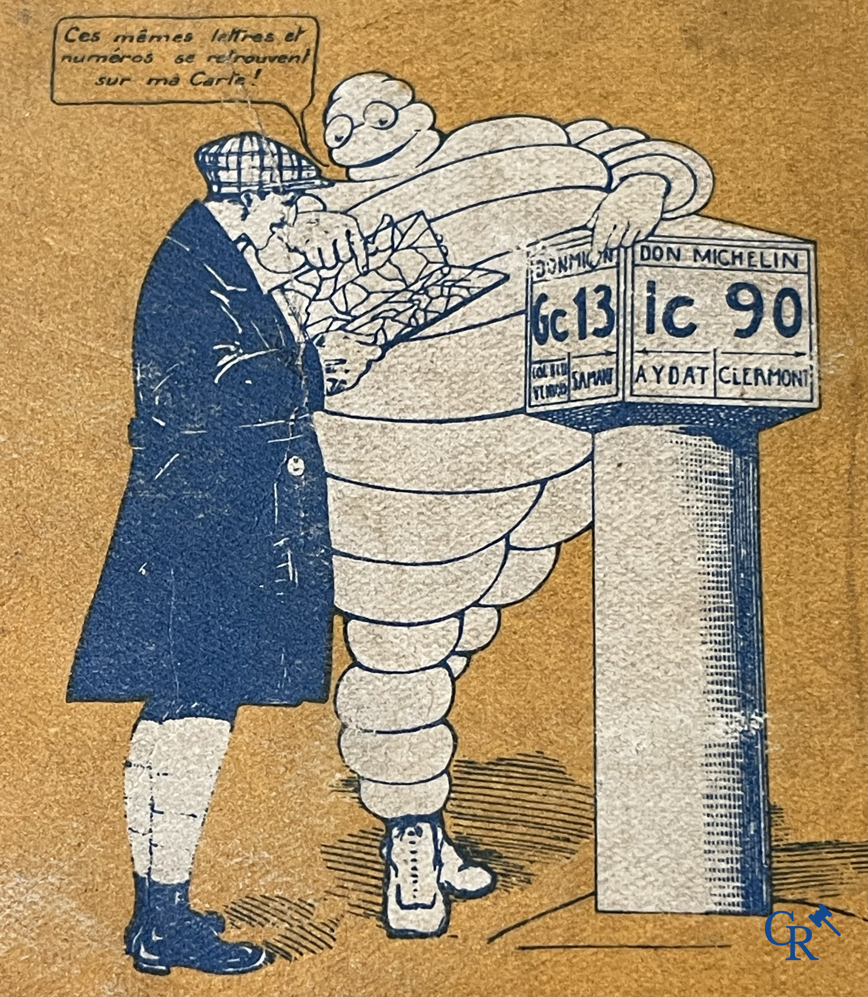 Michelin, an interesting lot with Michelin objects, mainly from the 1920's and 1930's.