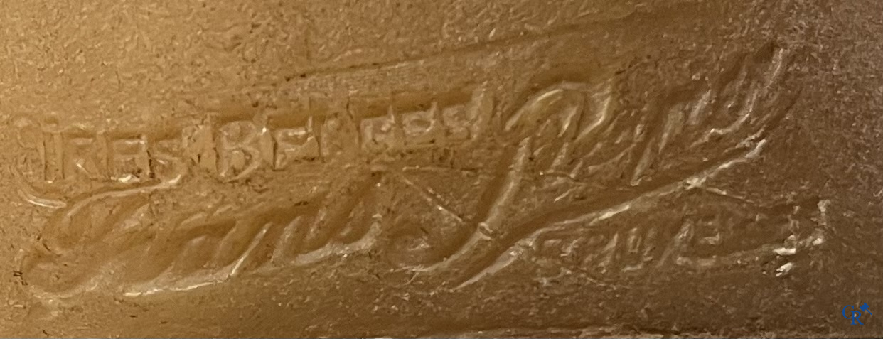 Un buste d'homme en cire pour un magasin de chapeaux. Signé Cires Belges, Frans Pierez(?) Bruxelles, vers 1920.