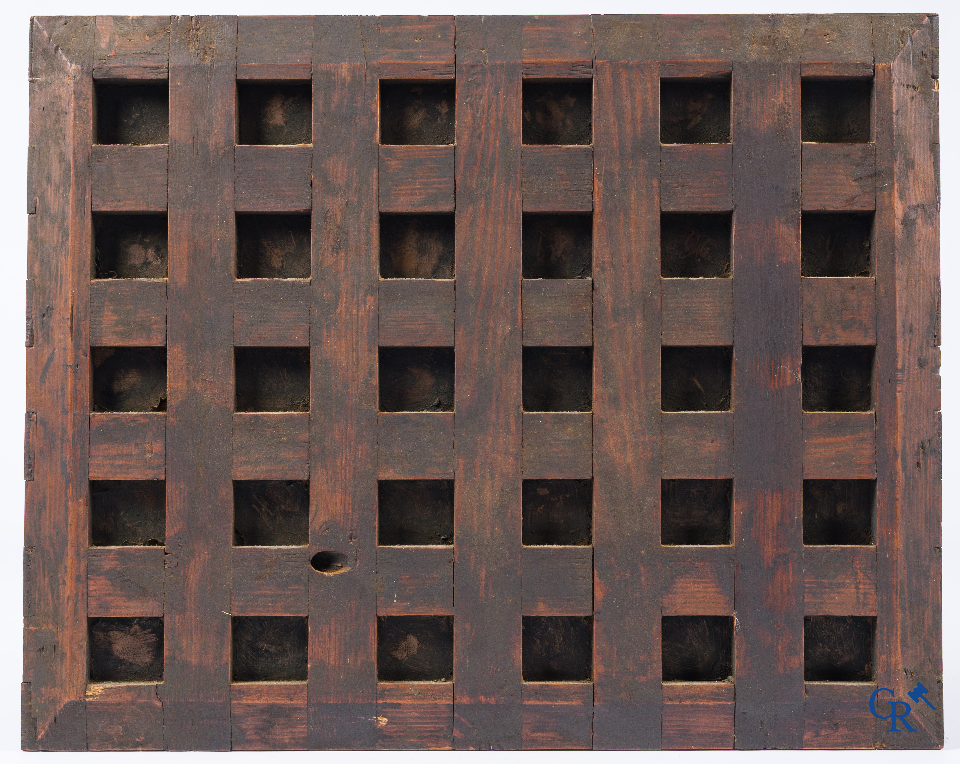 Sint Franciscus van Assisi, getroost door een engel. Olie op koper. Geparketteerd. 18e eeuw.