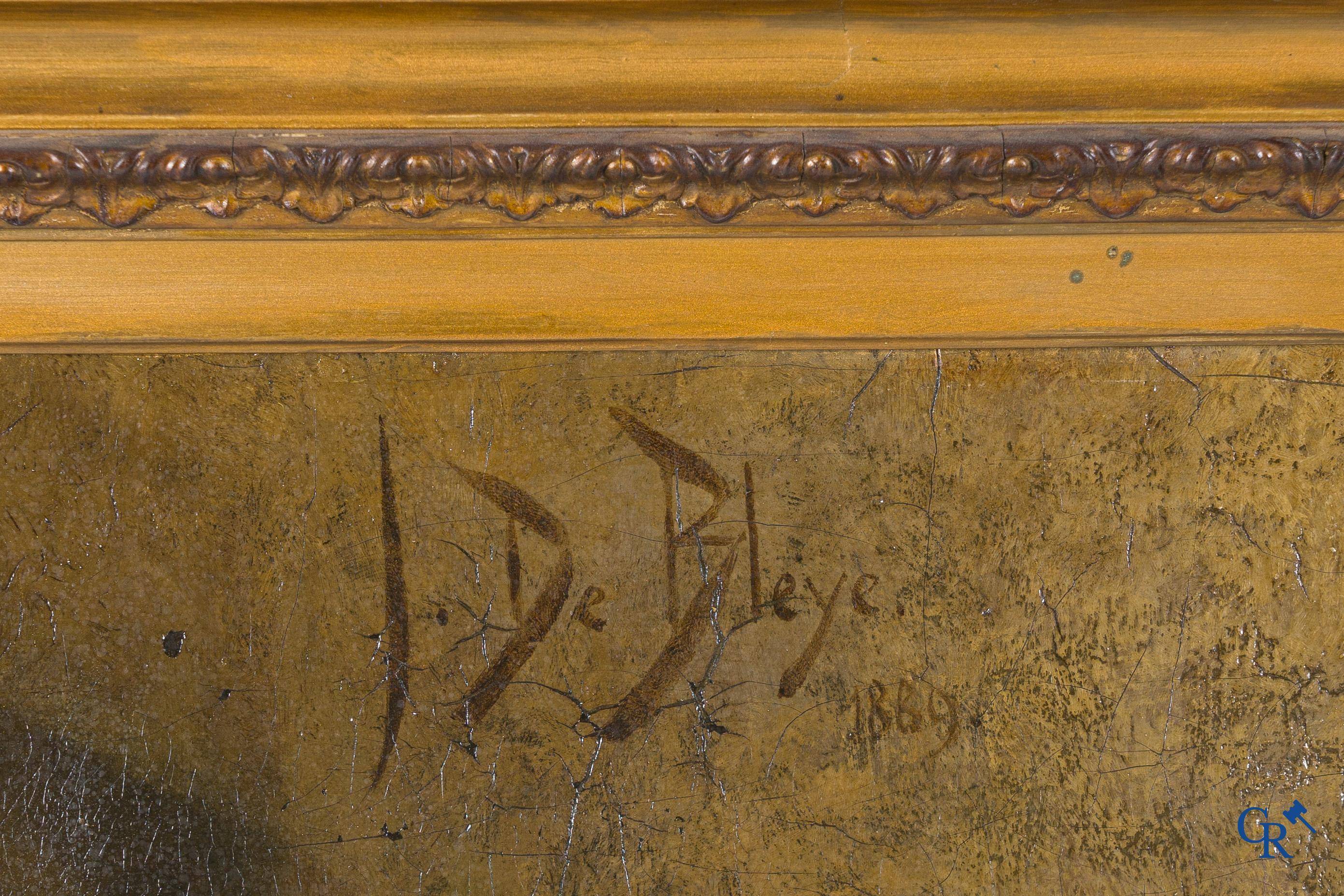 Jules De Bleye (1846-1901) Oil on canvas. Signed and dated 1889.