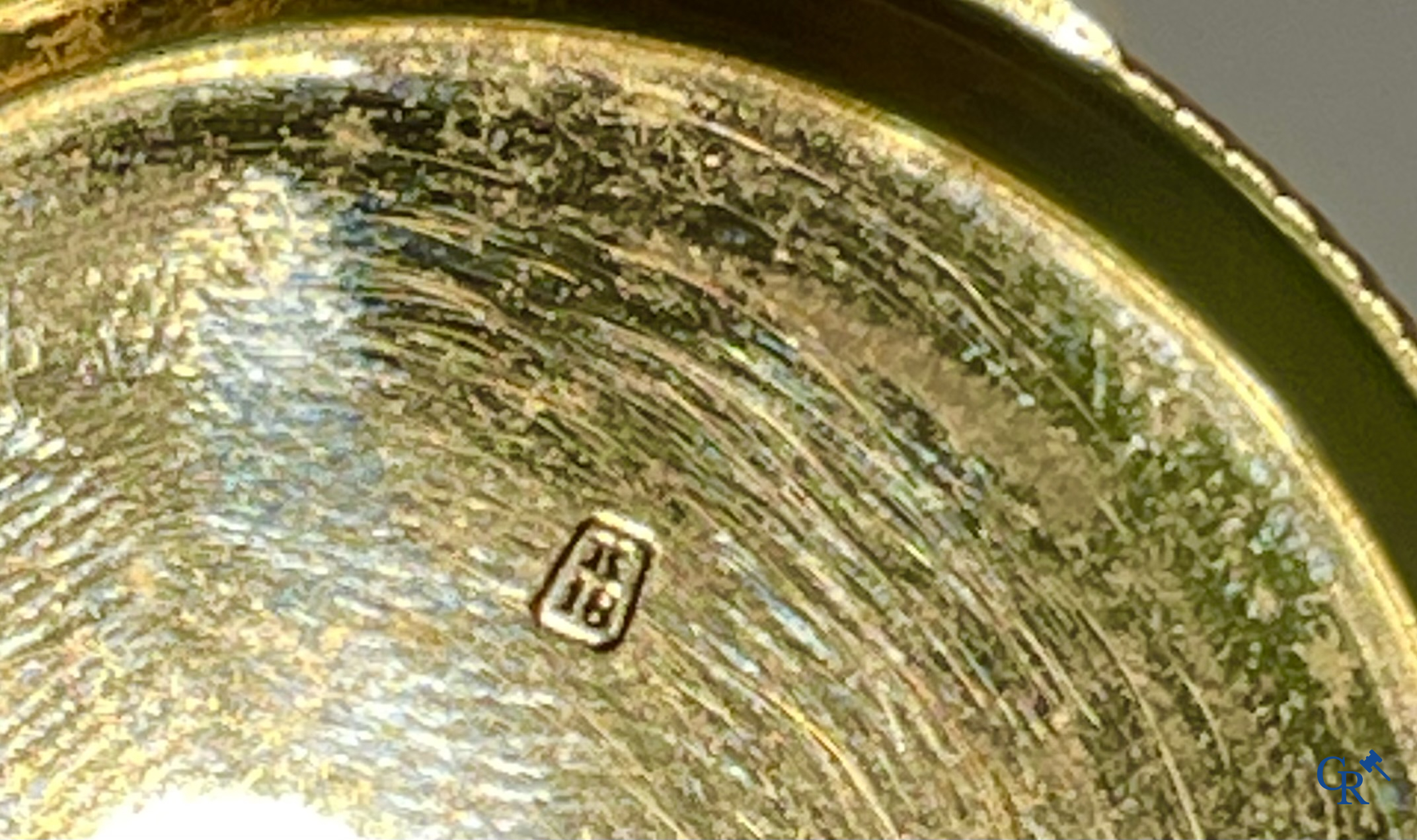 Pateck, Genève. Een zakhorloge in goud 750°/00. Genummerd 7950. Zwitsers werk.