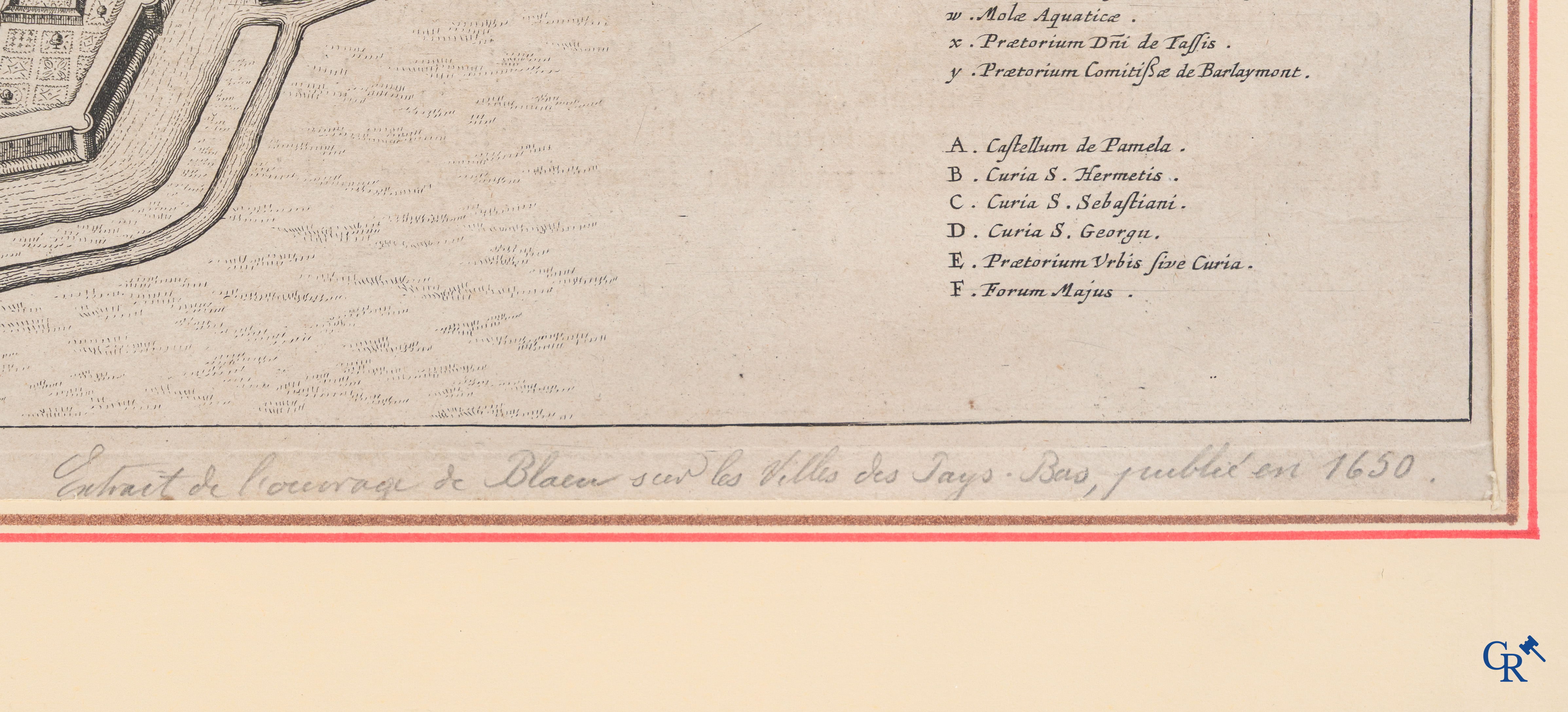 Oudenaarde, 7 antique maps, including battle plans, city and wall plans, etc. 17th-18th century.