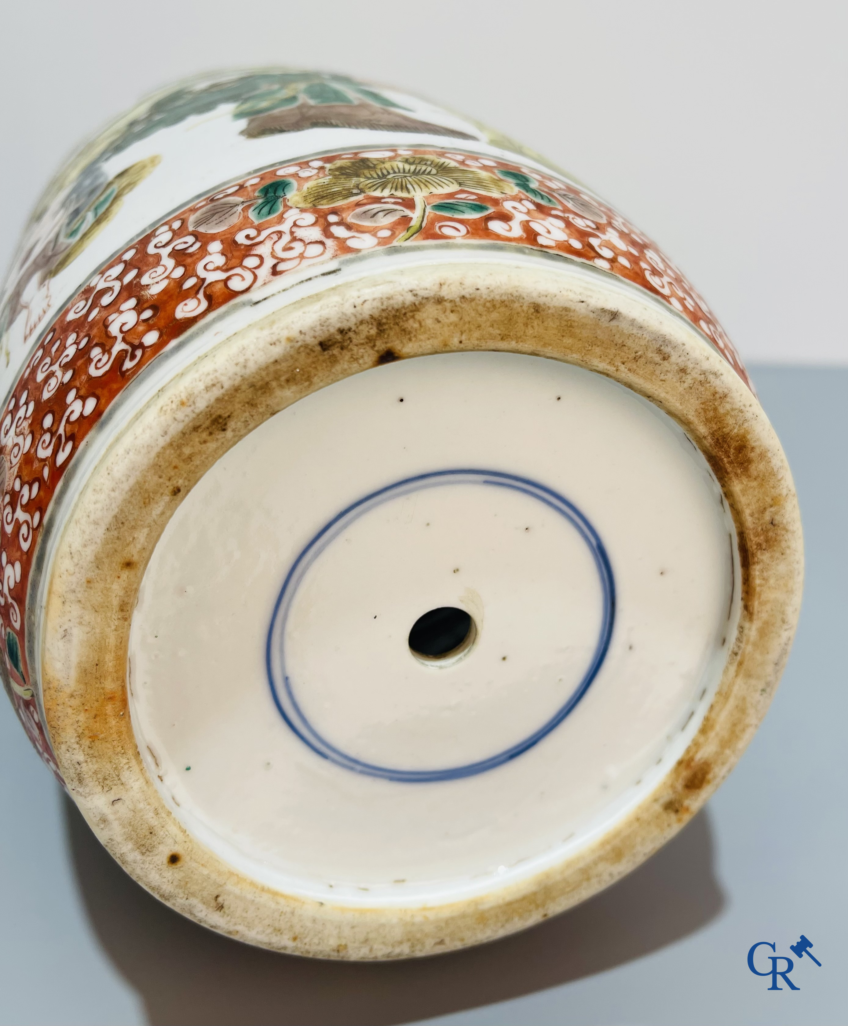 Asian Art, Chinese porcelain, a Chinese famille verte vase.