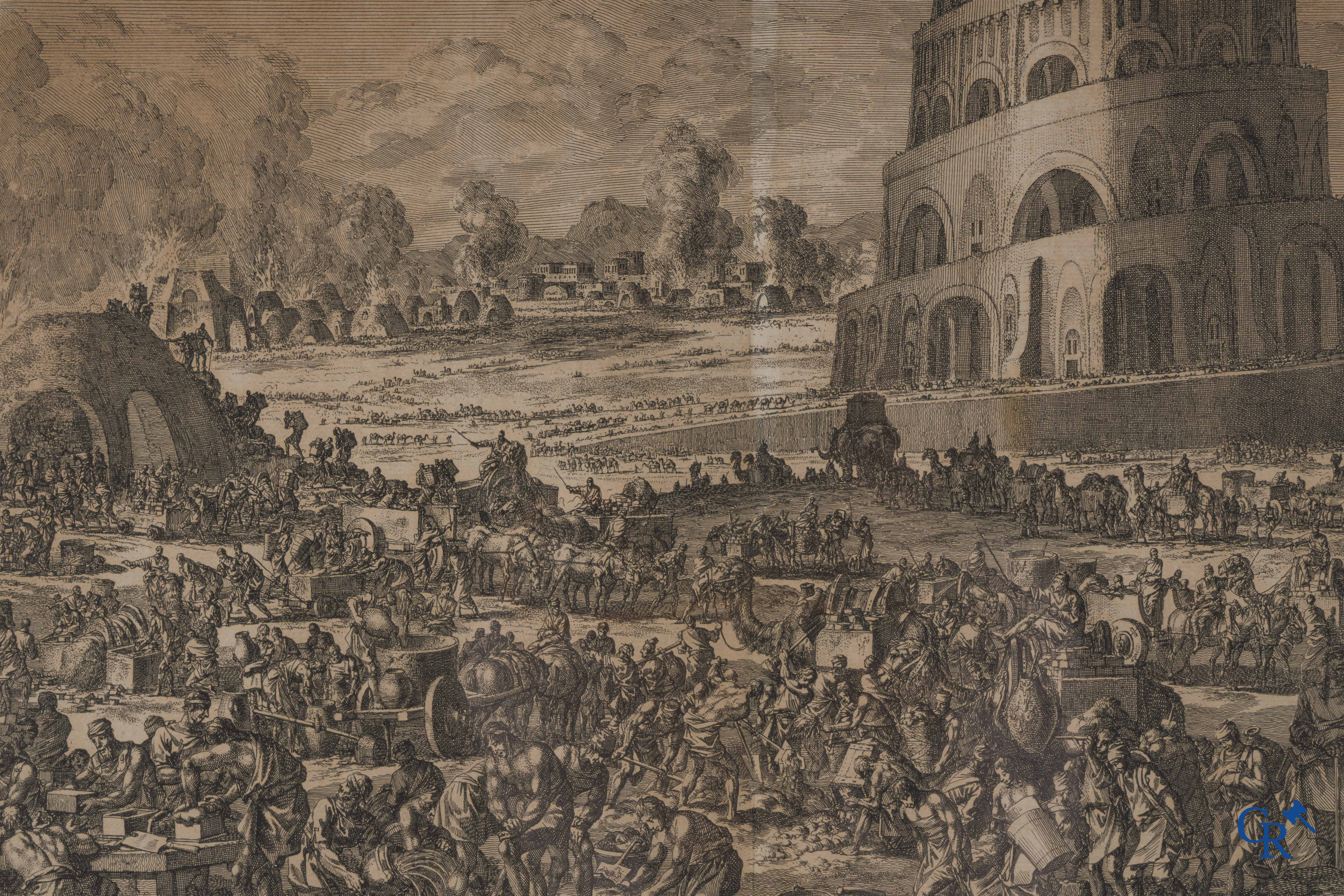 Johannes Luyken et J. Covens et C. Mortier. 2 gravures anciennes, XVIIIe siècle.