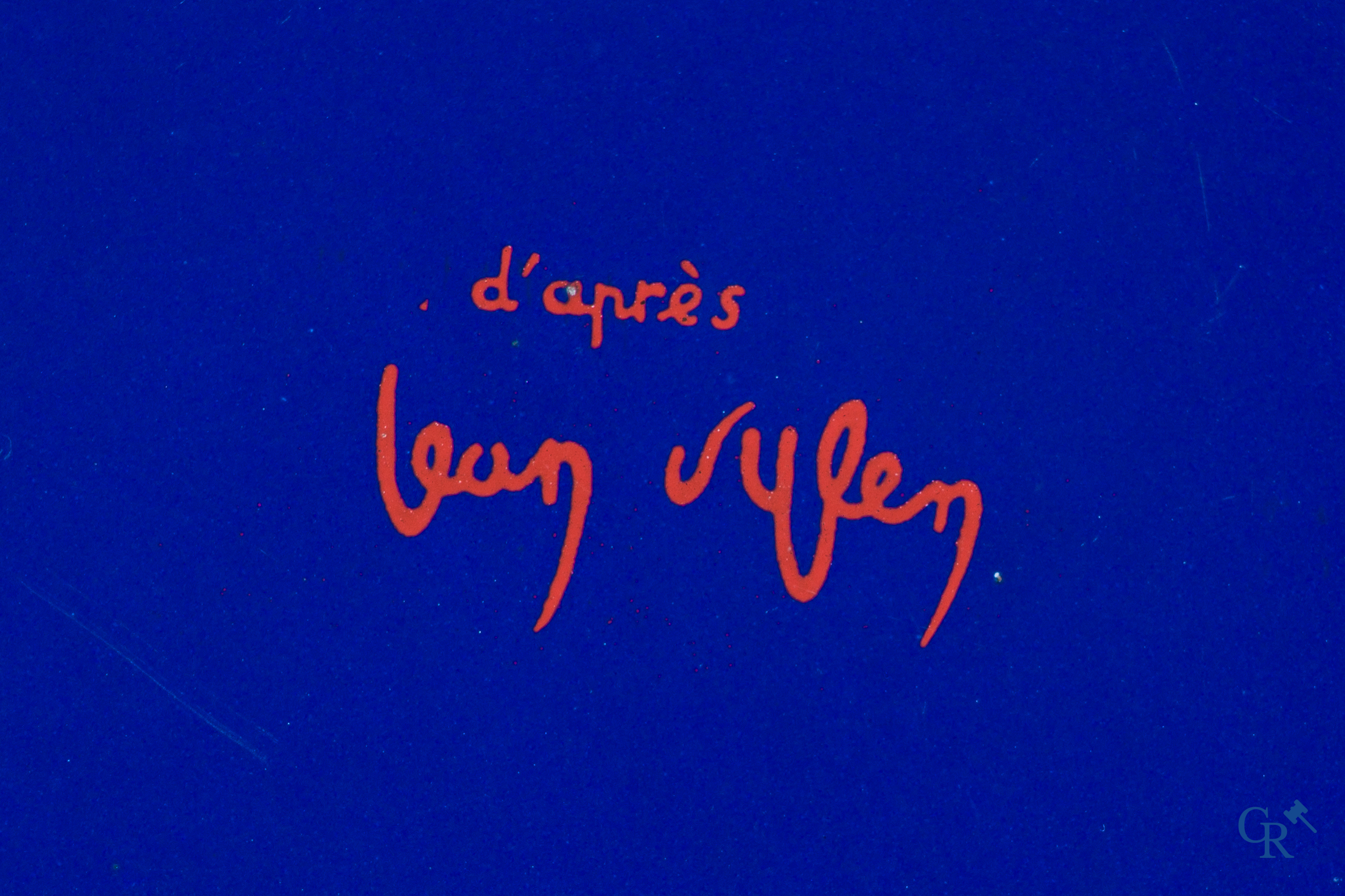 Spa, enamel advertising sign with Pierrot designed by Jean d 'Ylen. Emaillerie Belge Bruxelles 1956.