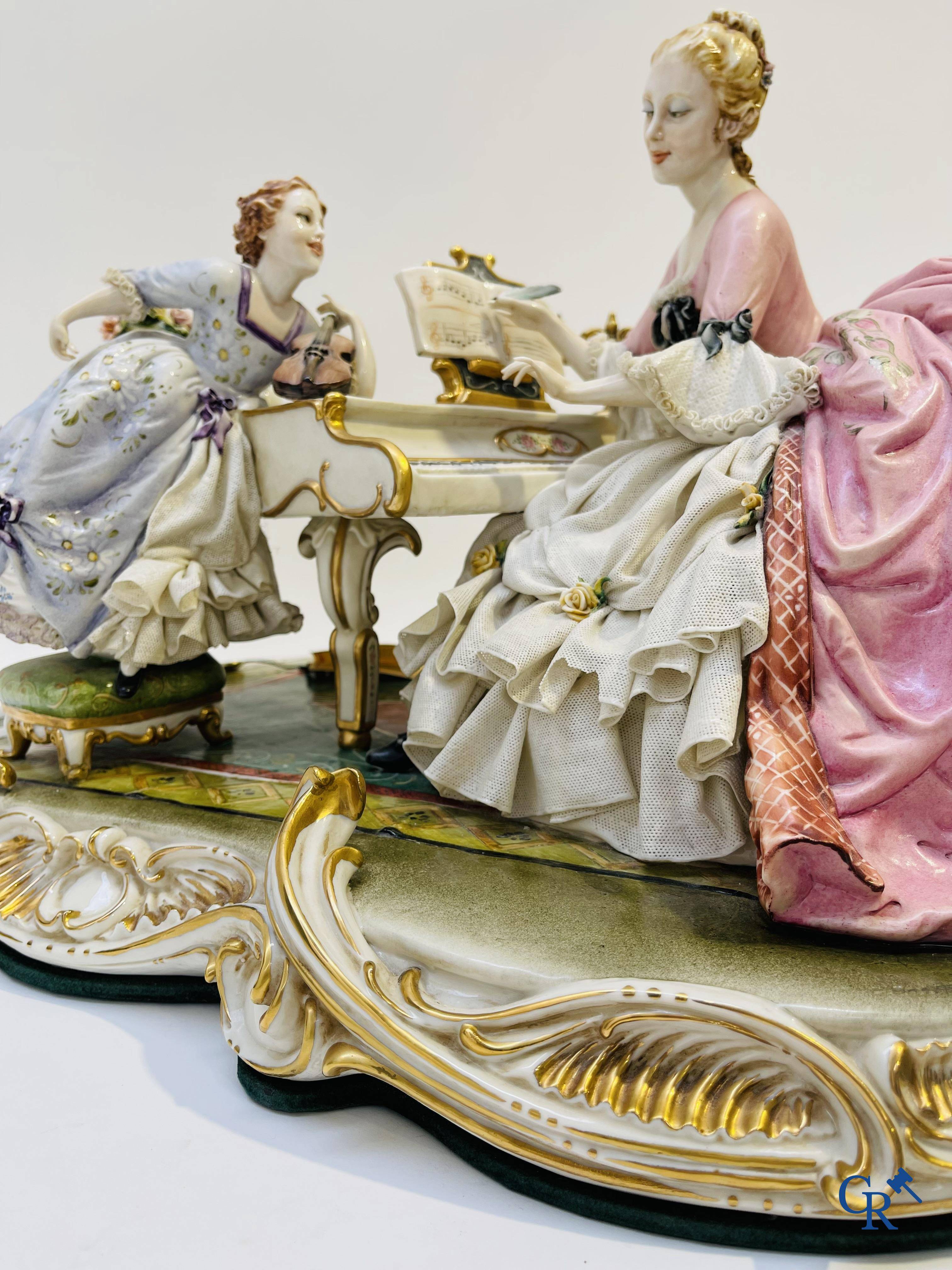 Porcelain: Capodimonte: Luciano Cazzola: “The music lesson.”