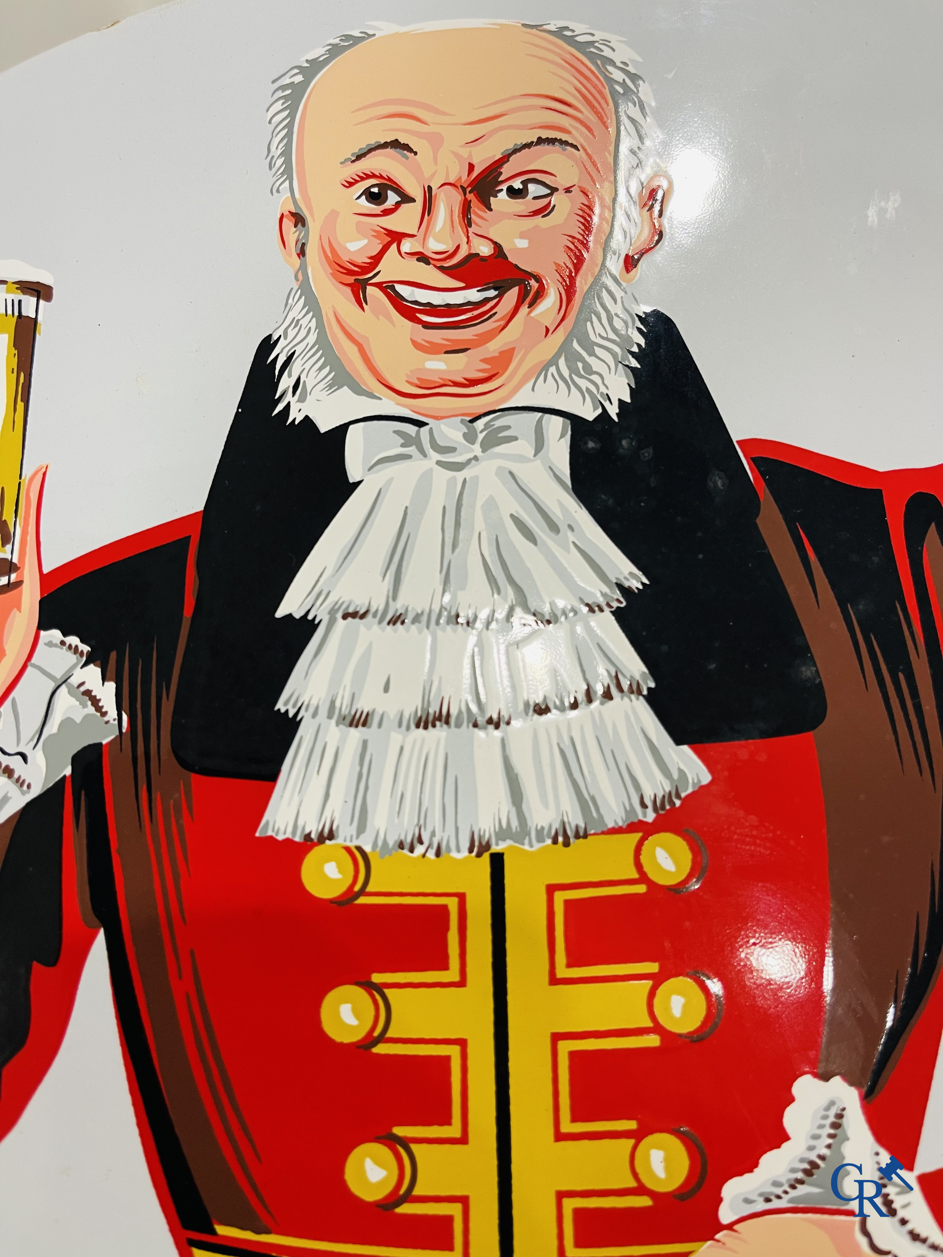 Oud-Ale speciale, original enamel advertising sign from the 50's, emaillerie Koekelberg Bruxelles.