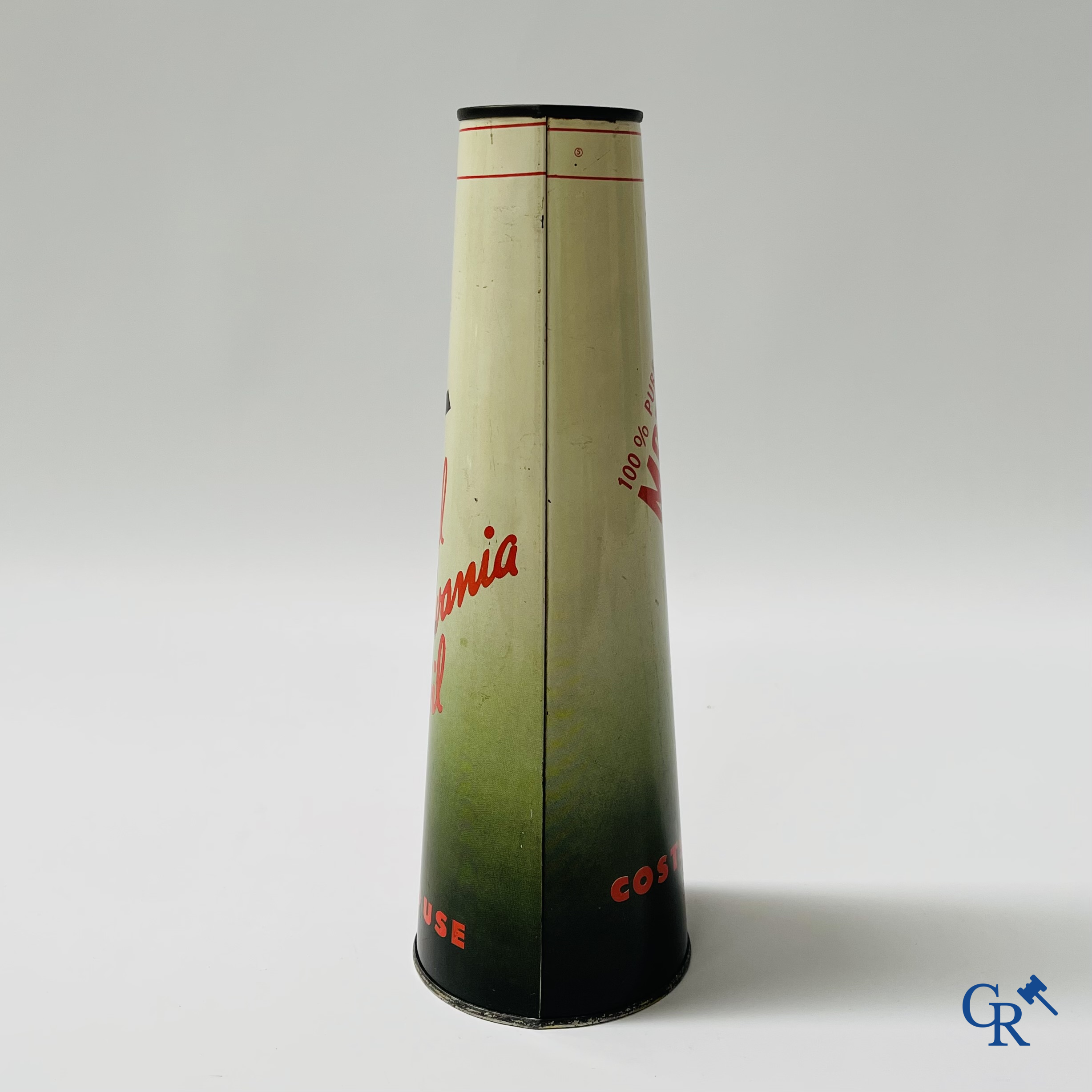 Valvoline Oil Company. Conisch olieblik, 1 liter, 100% pure Pennsylvania motor oil.