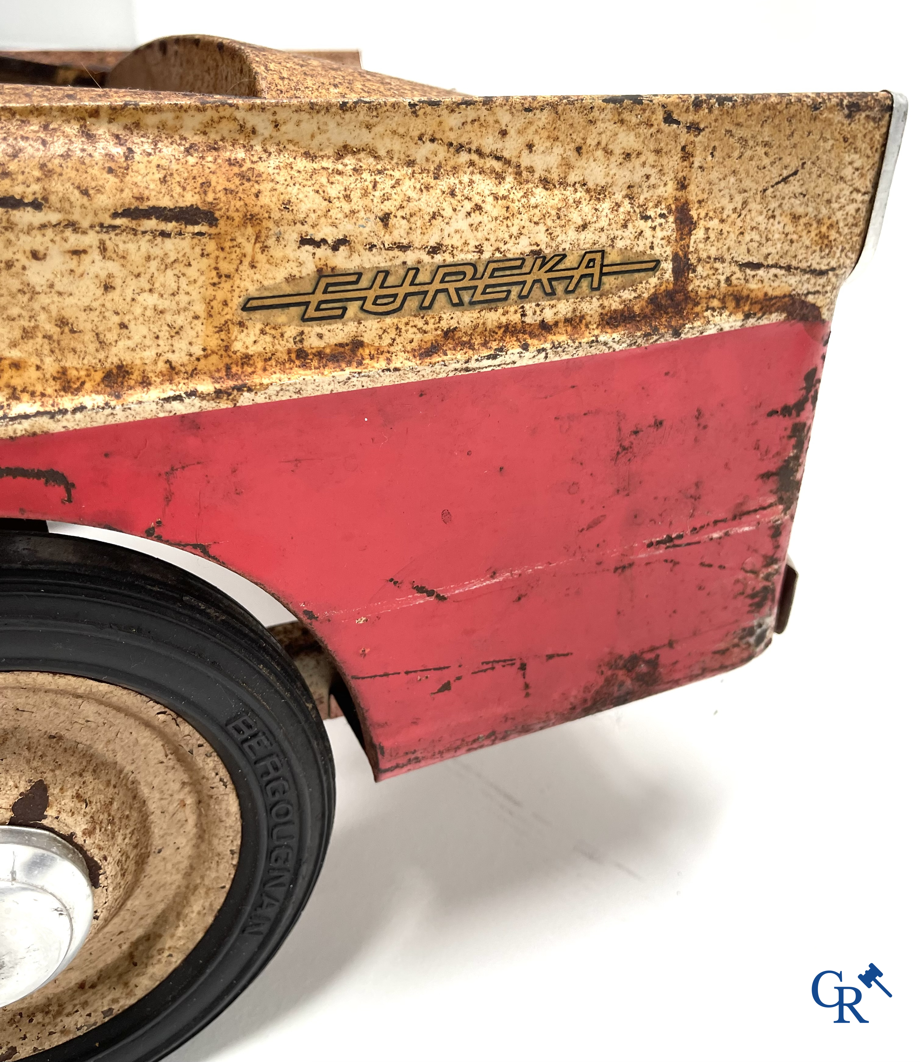 Pedal car, Euréka. Peugeot 404, in original colour. 1960's.