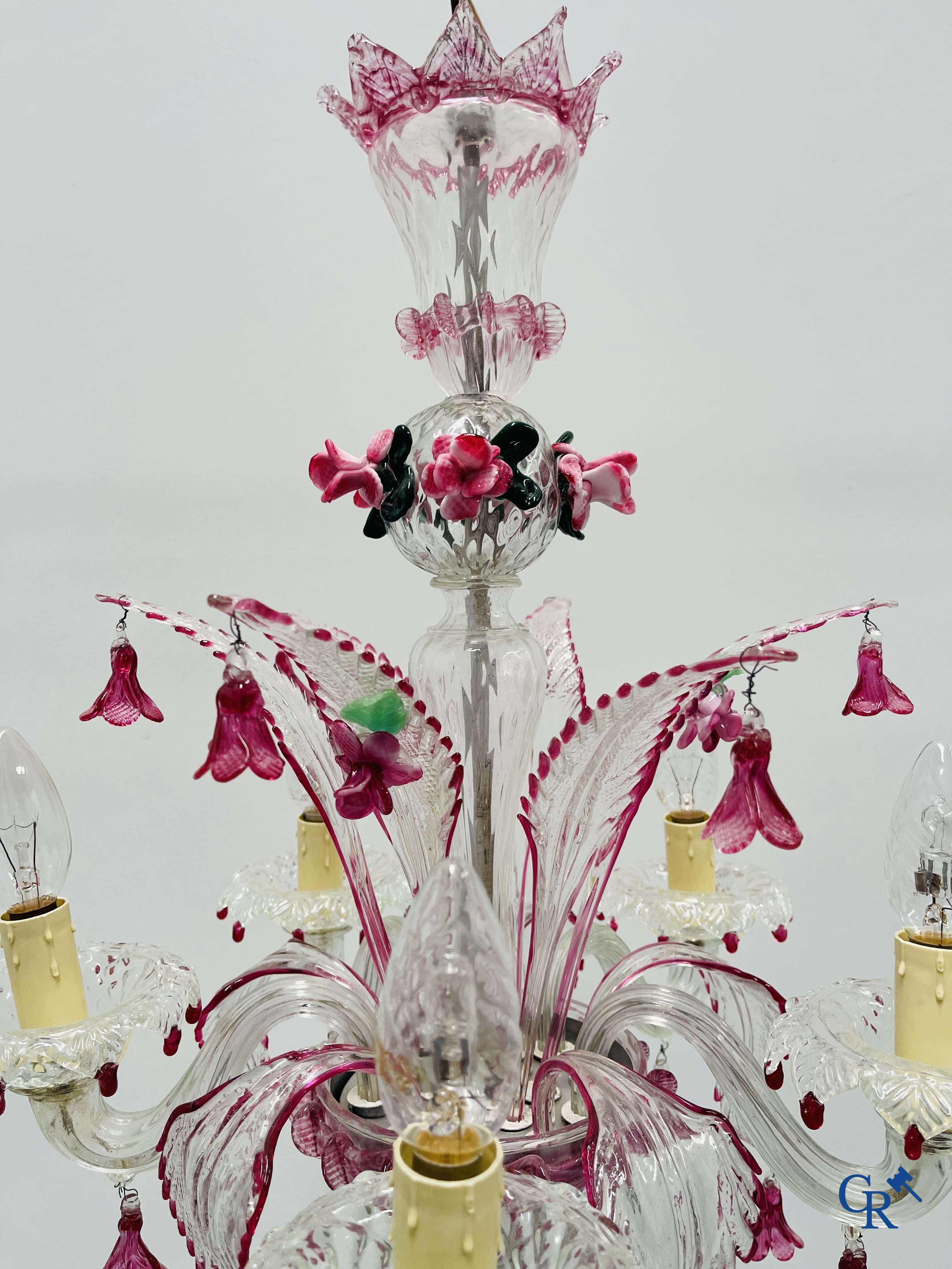 A Venetian chandelier.