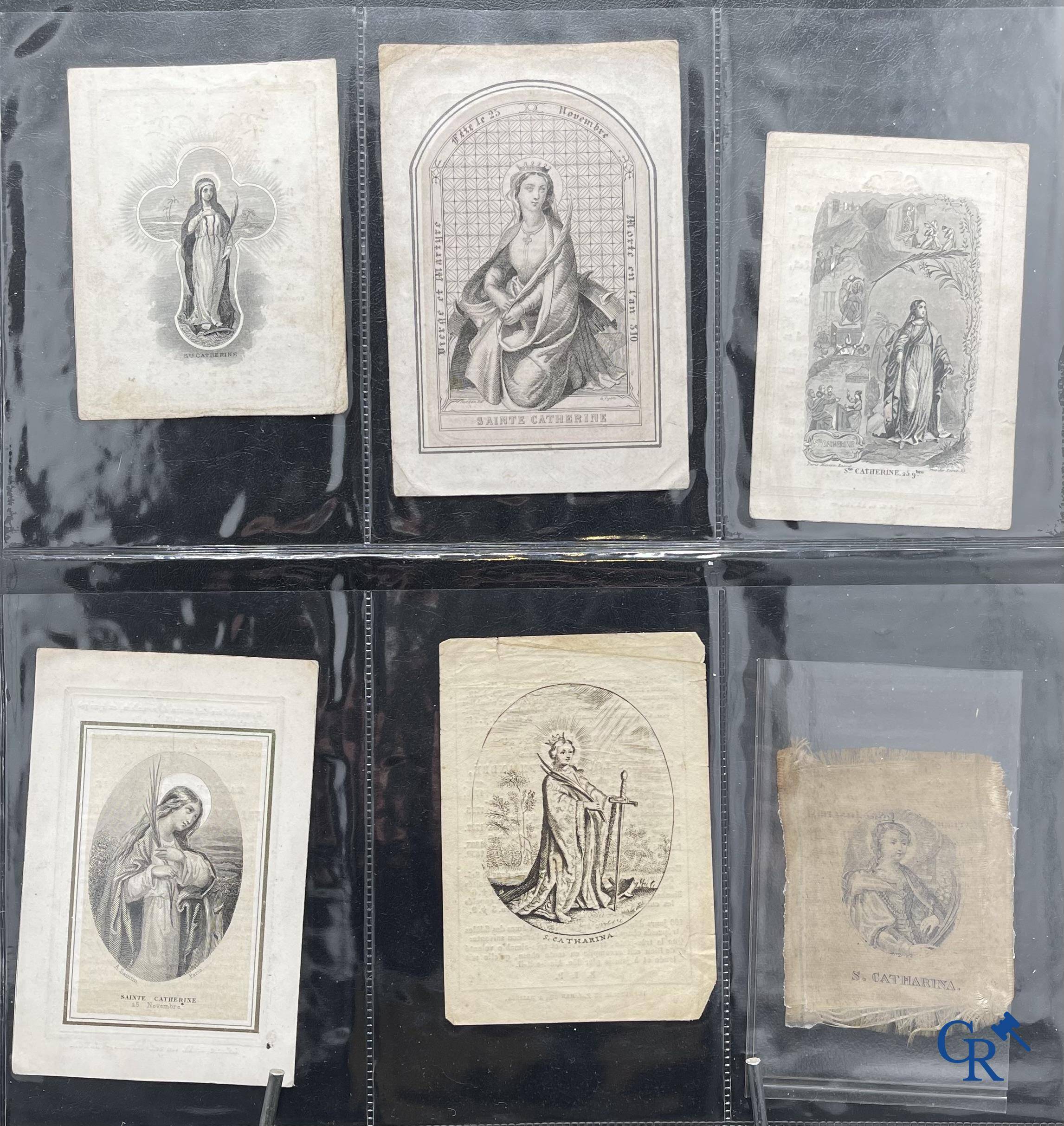 Sainte Catherine, Collection intéressante comprenant des images pieuses, canivets et des estampes de dévotion, etc. XVIIIe-XIXe et XXème siècles.