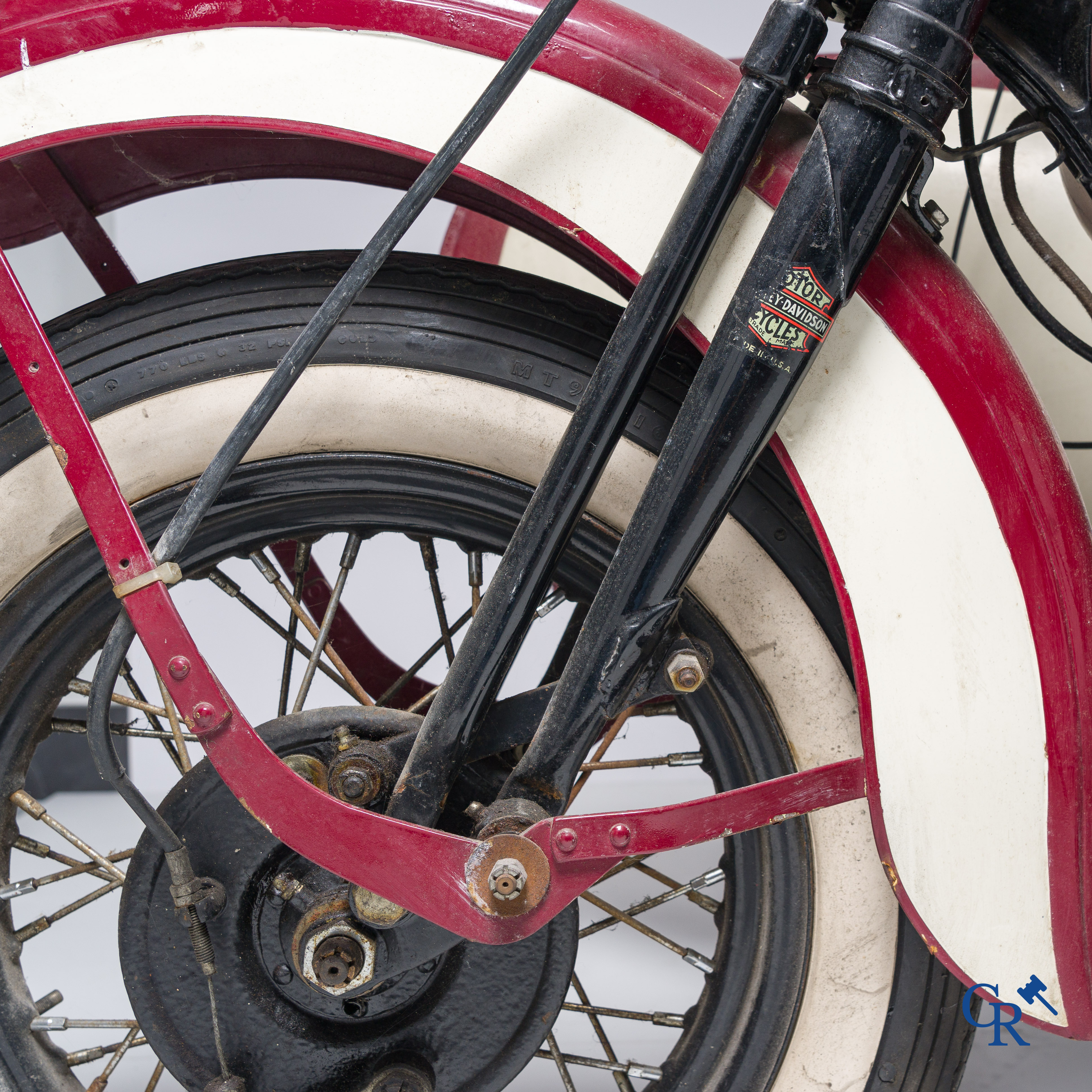 Harley Davidson, type WLA 750cc, circa 1940. With sidecar from a later period. (barn find)