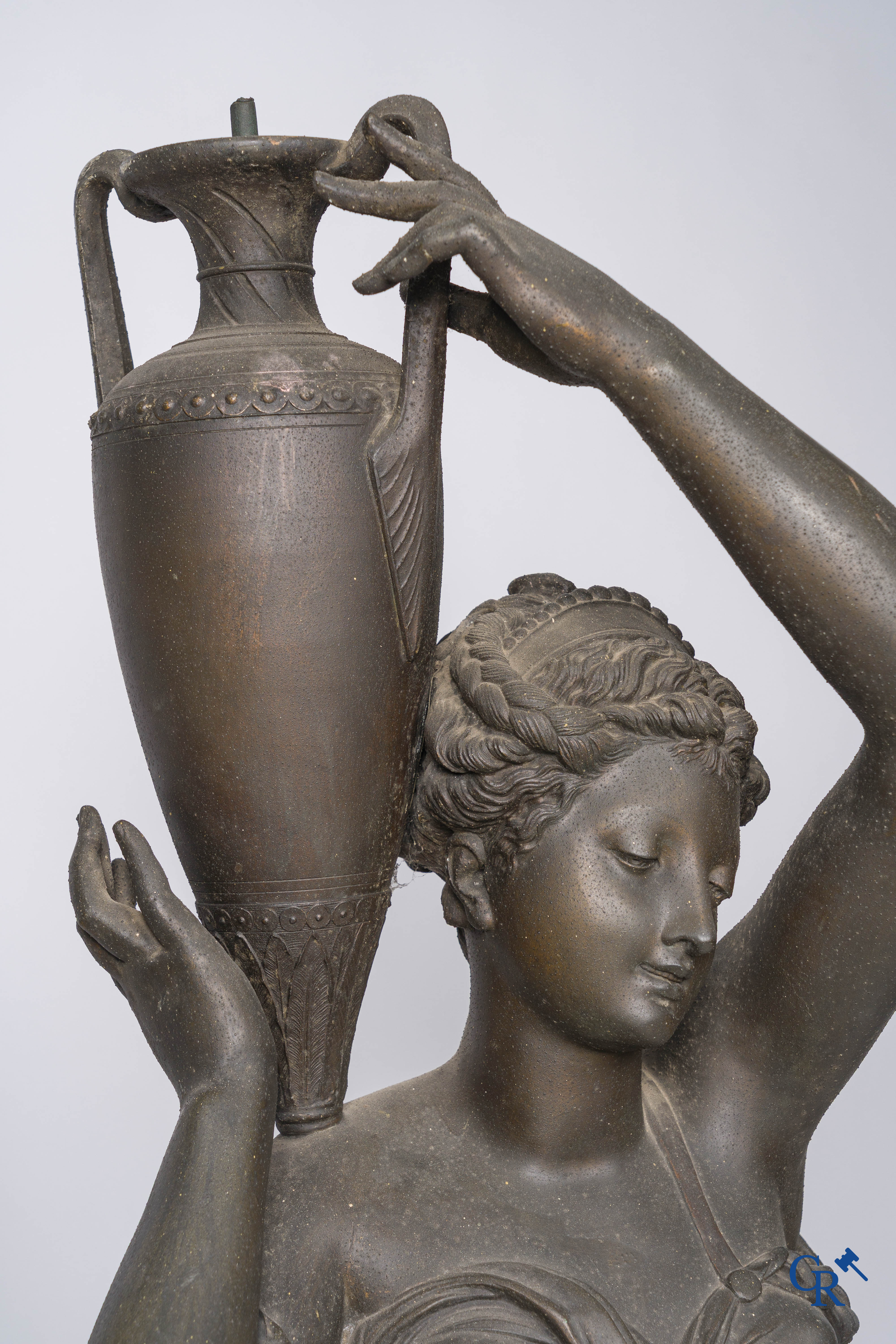 Albert-Ernest Carrier-Belleuse and Jean Boy foundry, 116 Rue de Turenne, Paris. Pair of water carriers. Circa 1860.