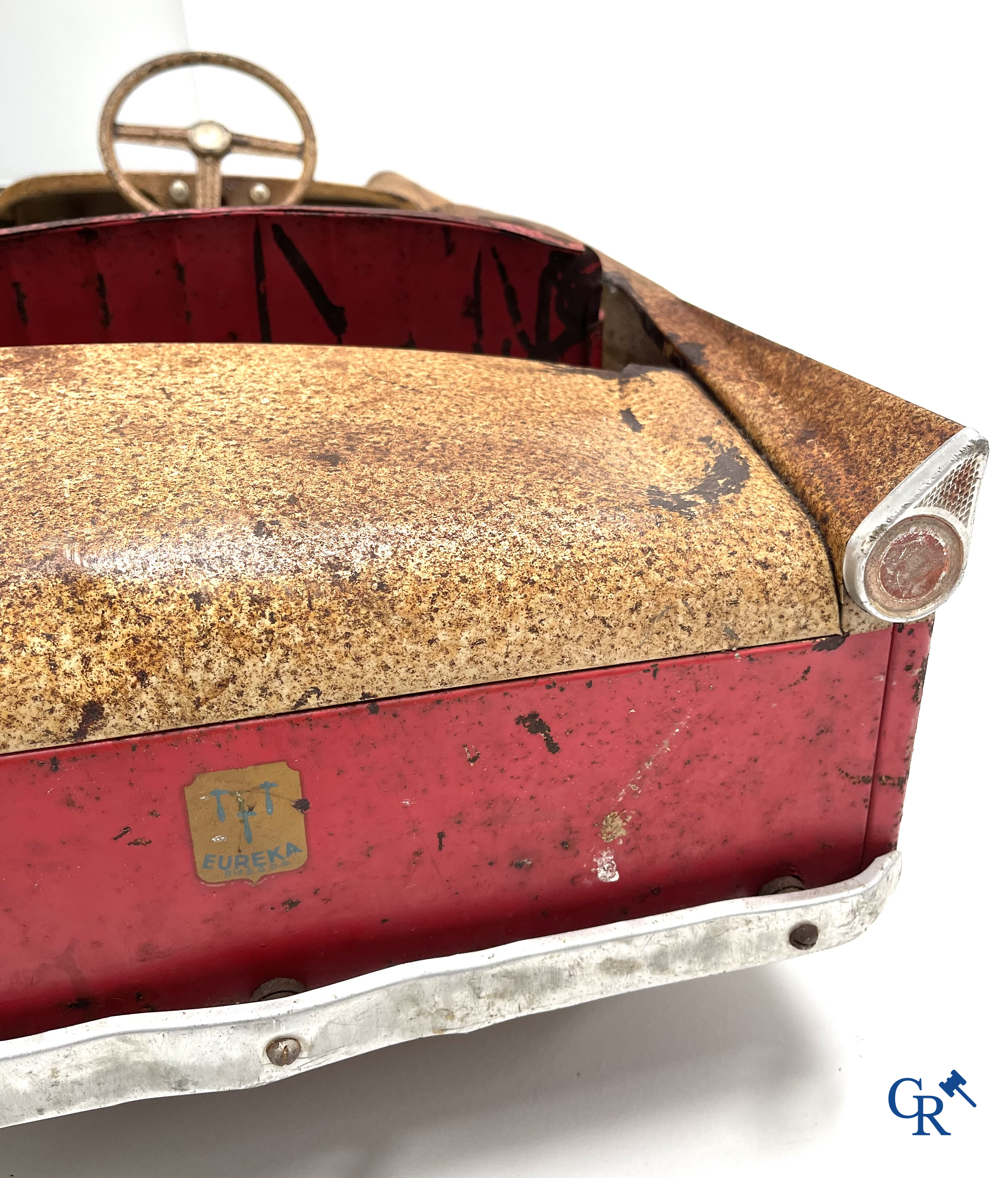 Pedal car, Euréka. Peugeot 404, in original colour. 1960's.